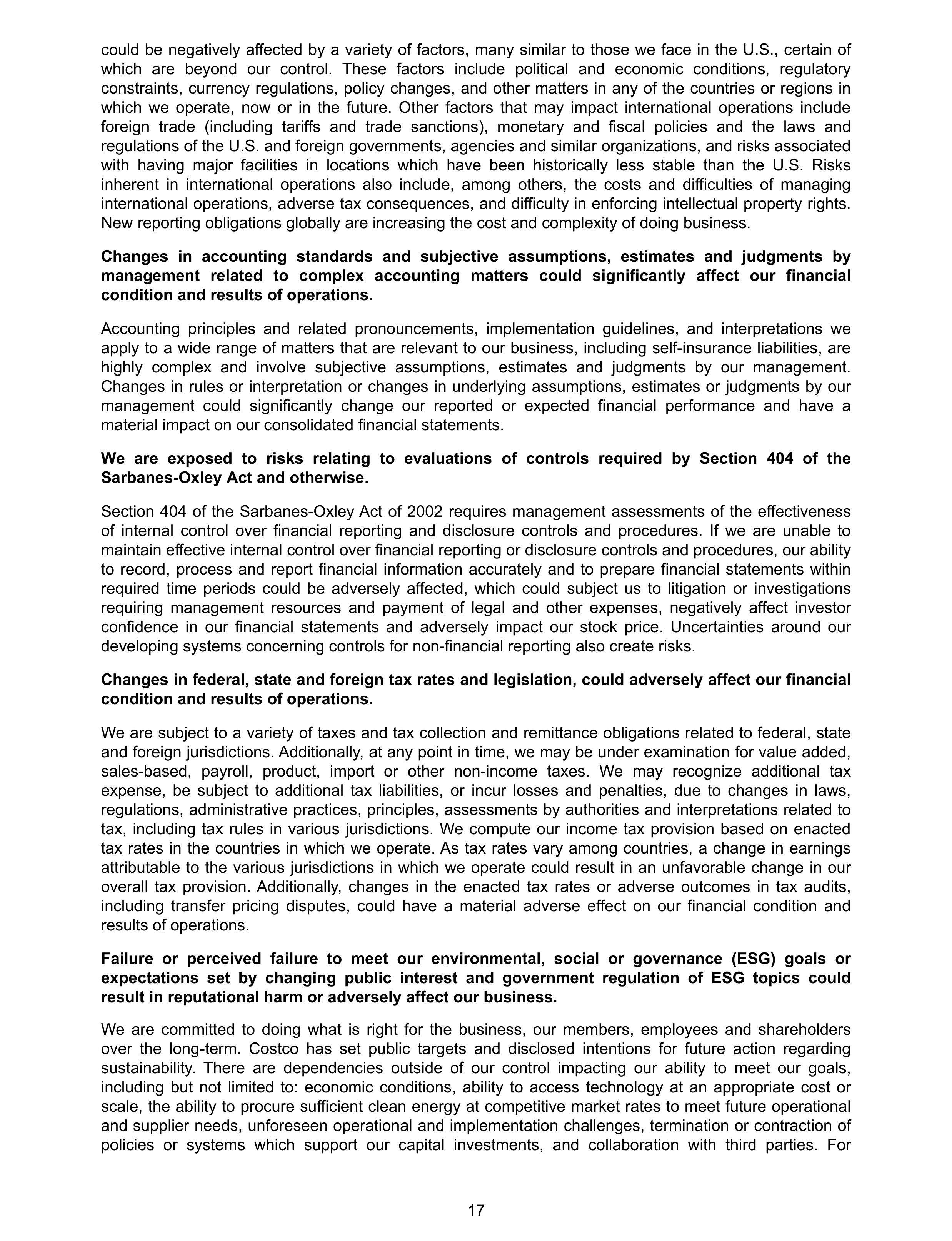 Costco Annual Report — page 23