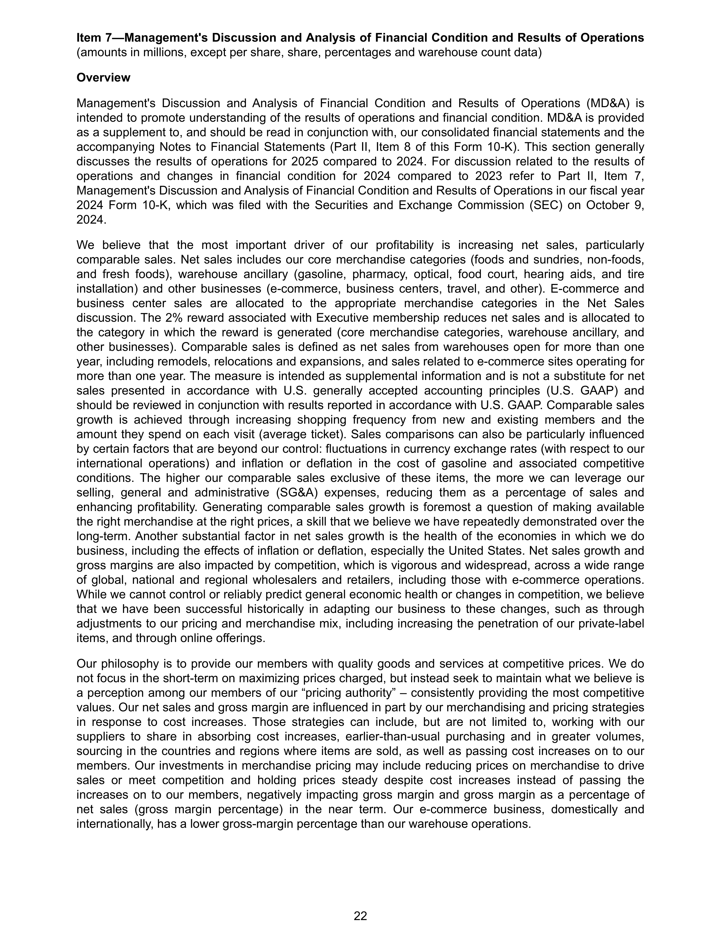 Costco Annual Report — page 28