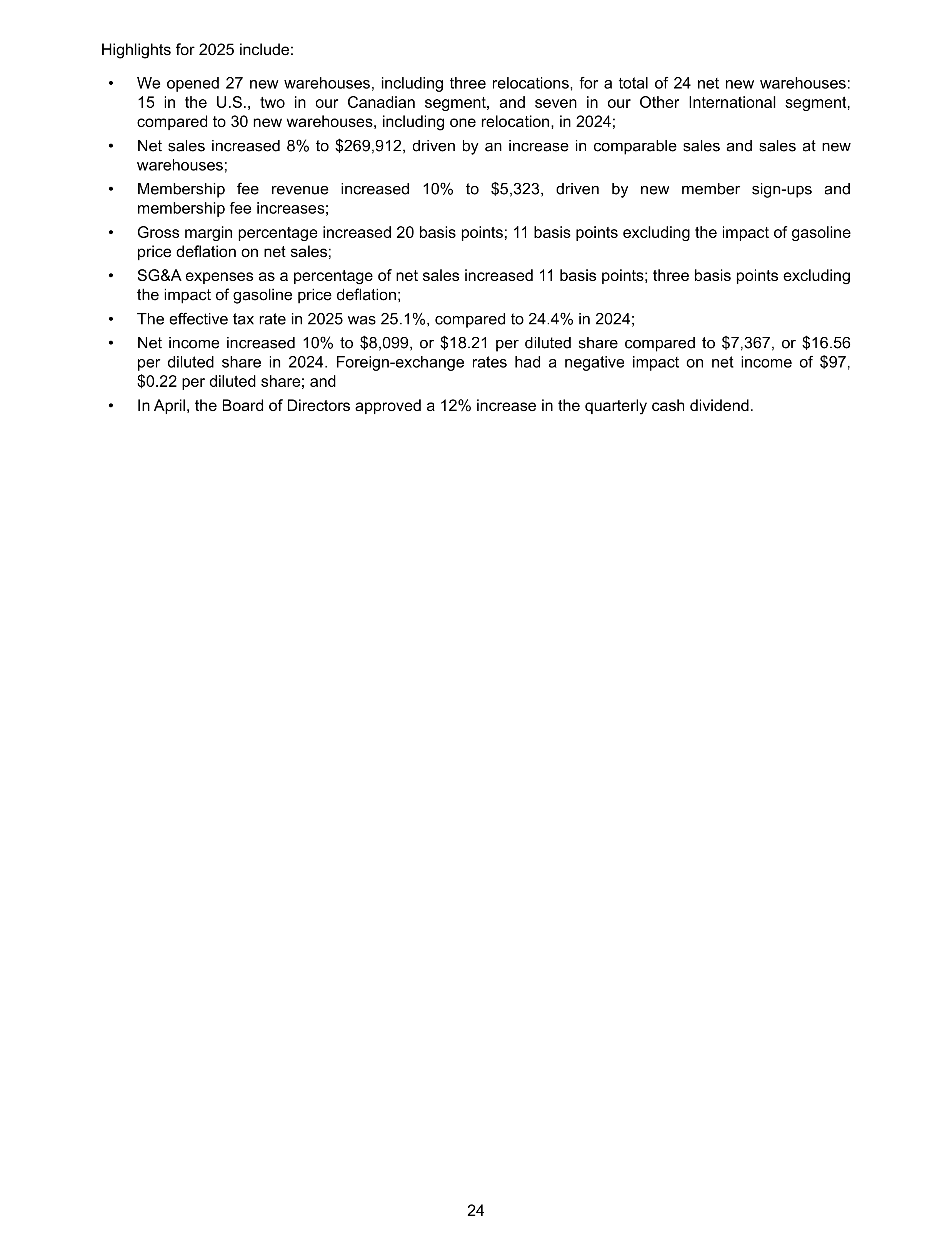Costco Annual Report — page 30