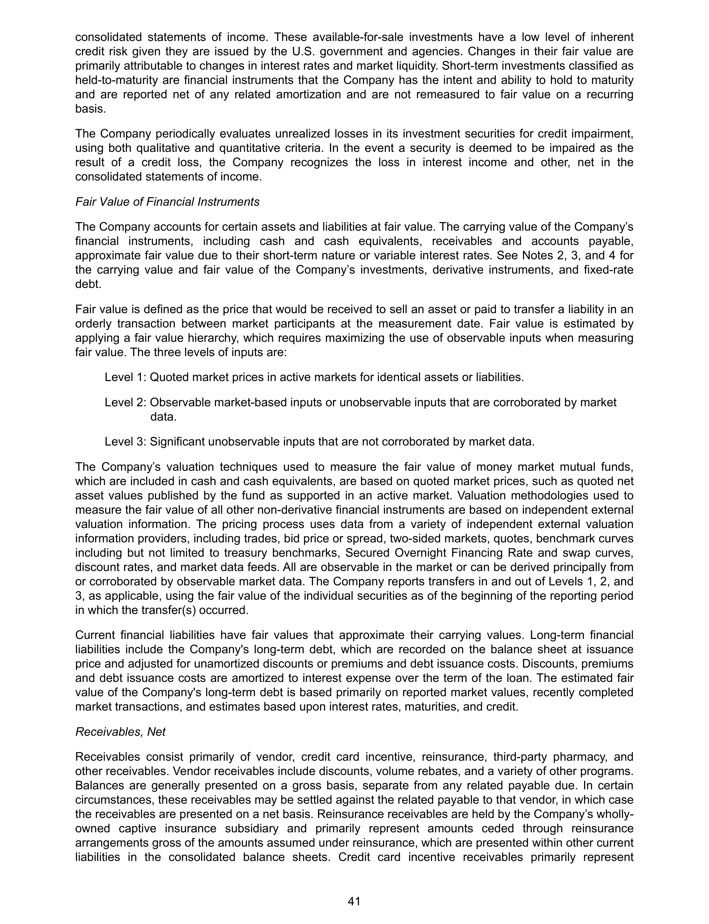 Costco Annual Report — page 47