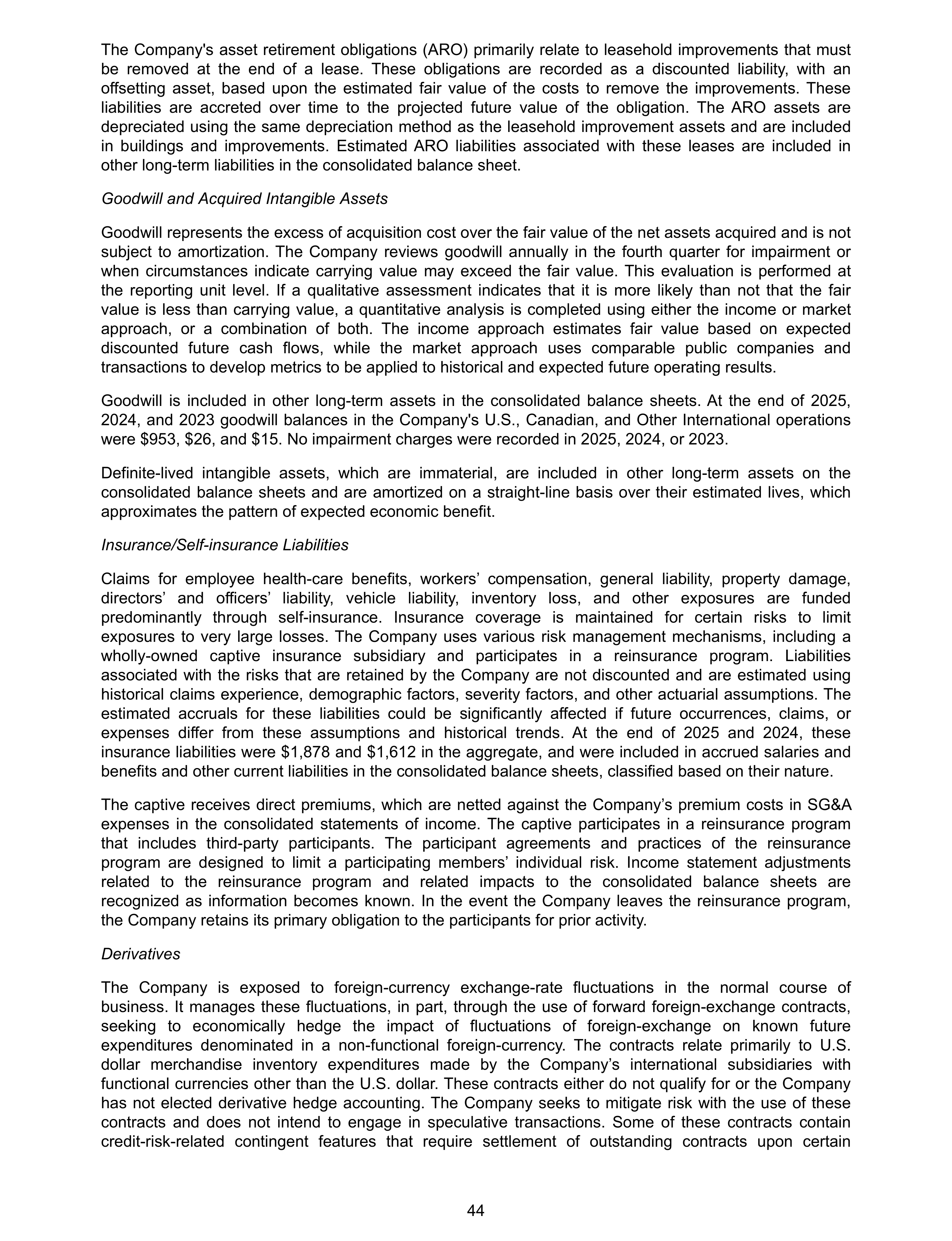 Costco Annual Report — page 50