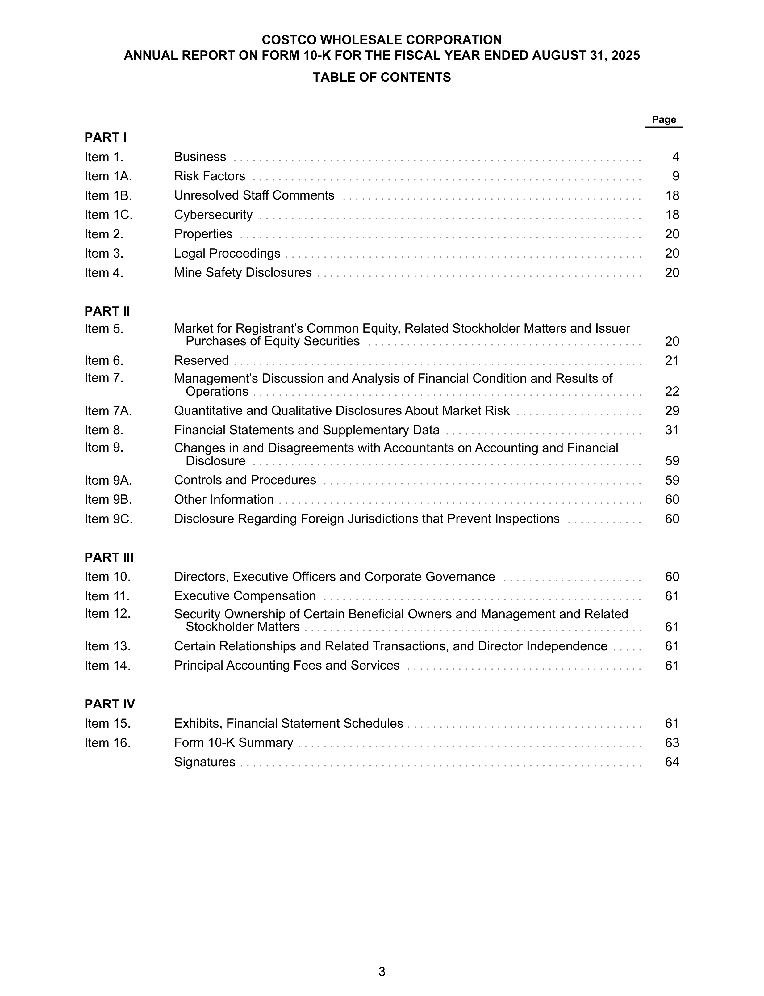 Costco Annual Report — page 9