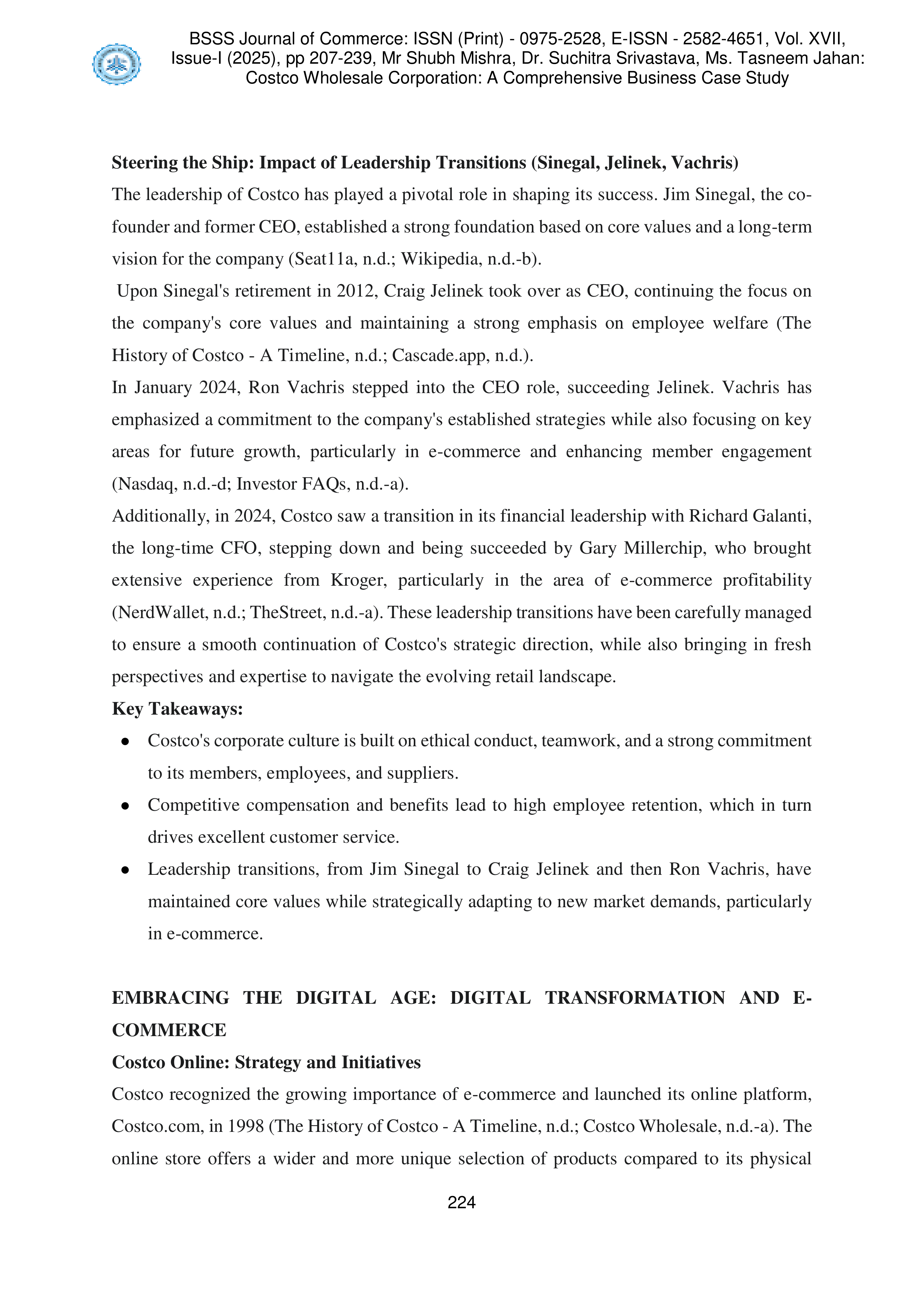 Costco Leadership skills — page 18