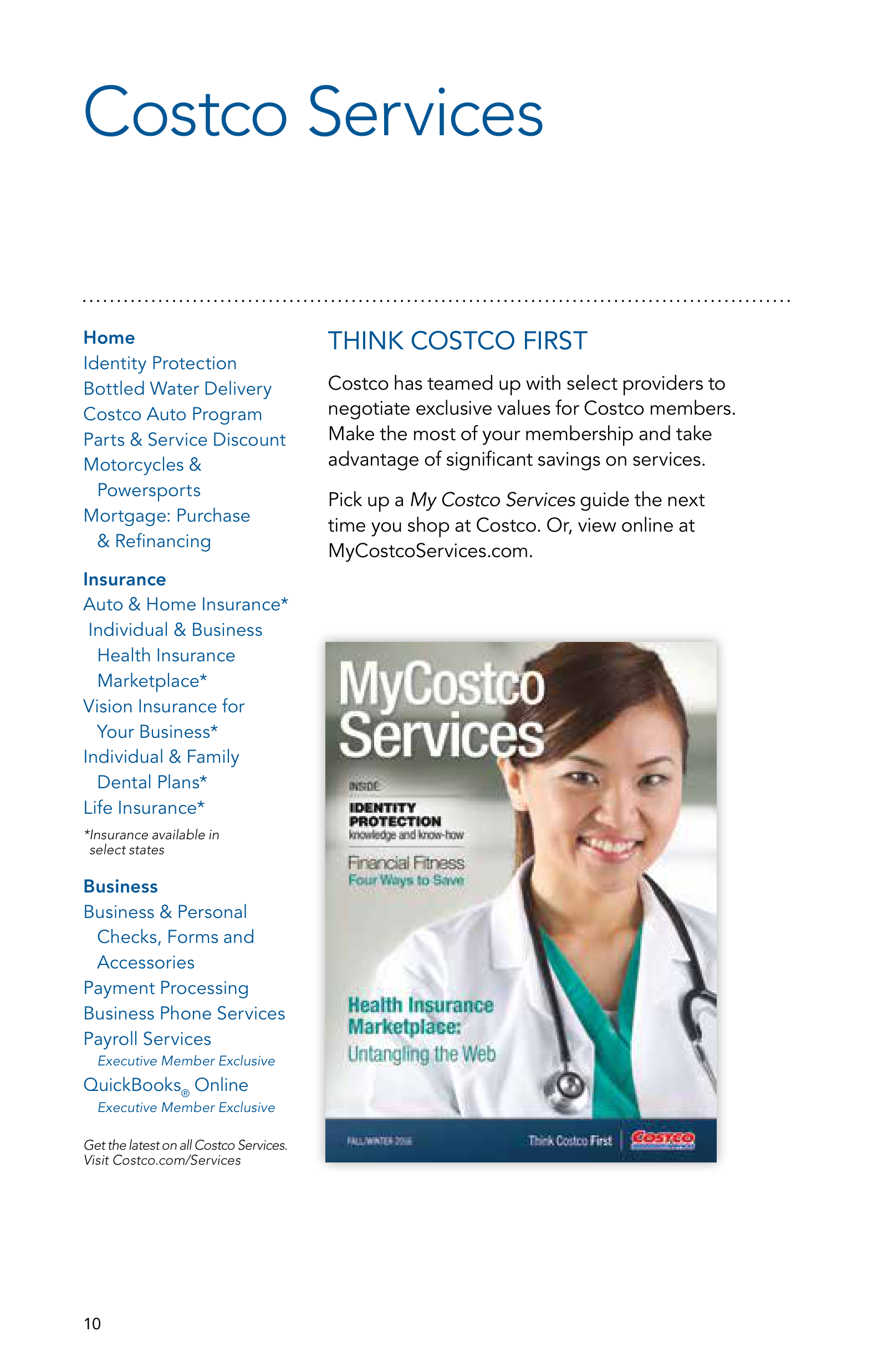 Costco Membership Benefits Brochure — page 10