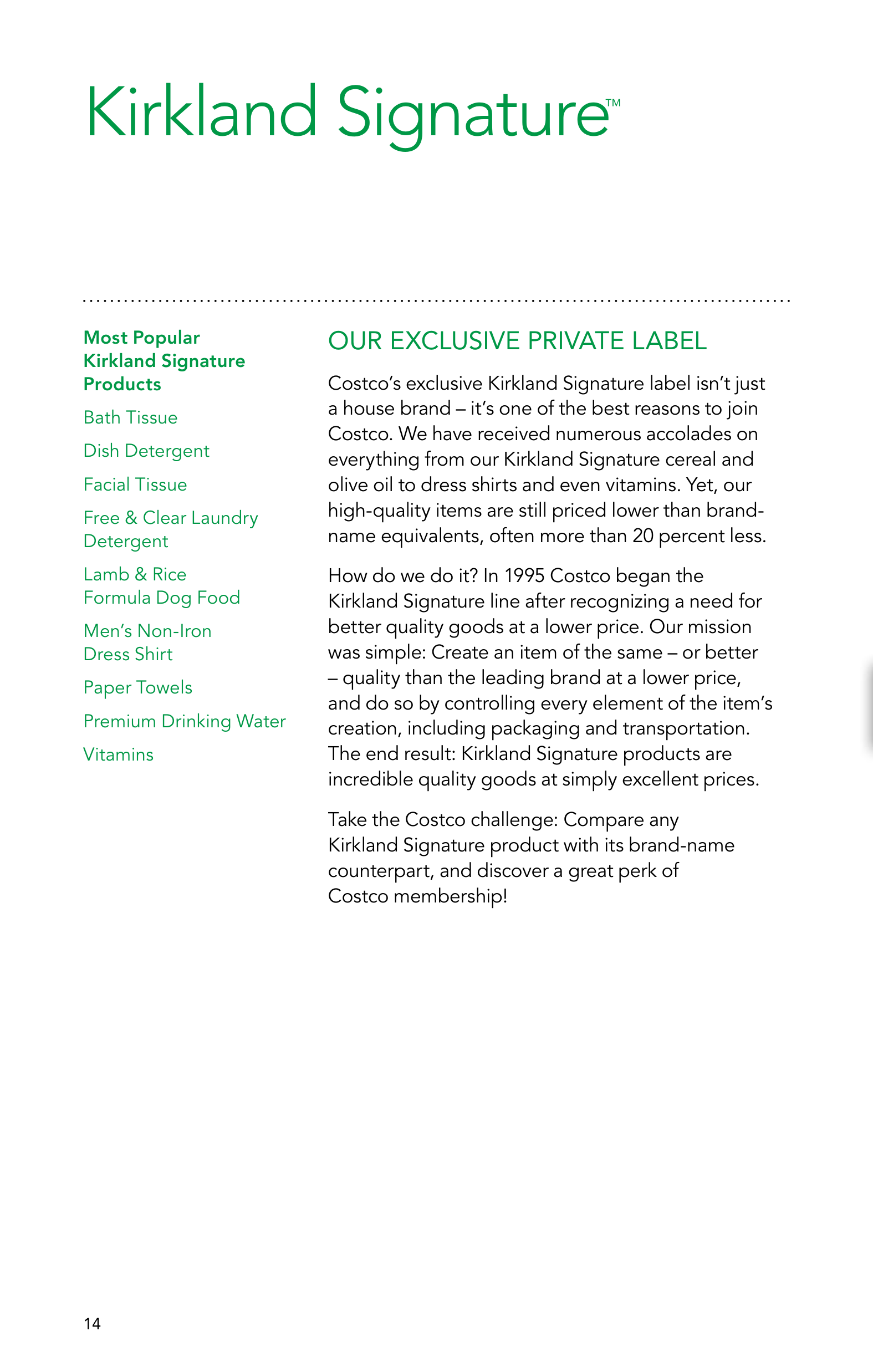 Costco Membership Benefits Brochure — page 14