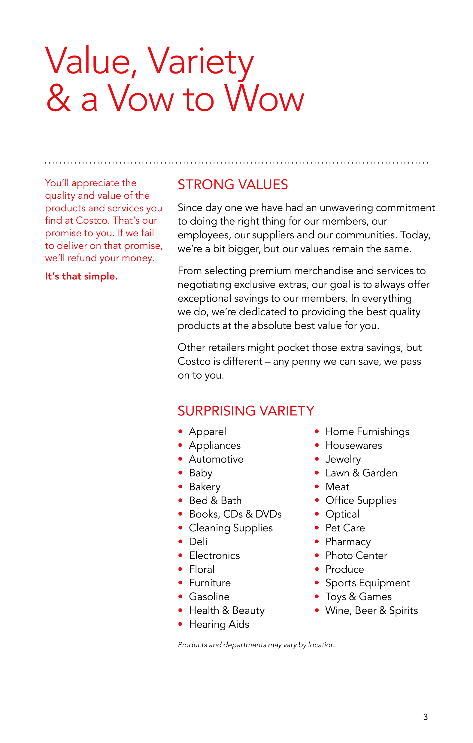 Costco Membership Benefits Brochure — page 3