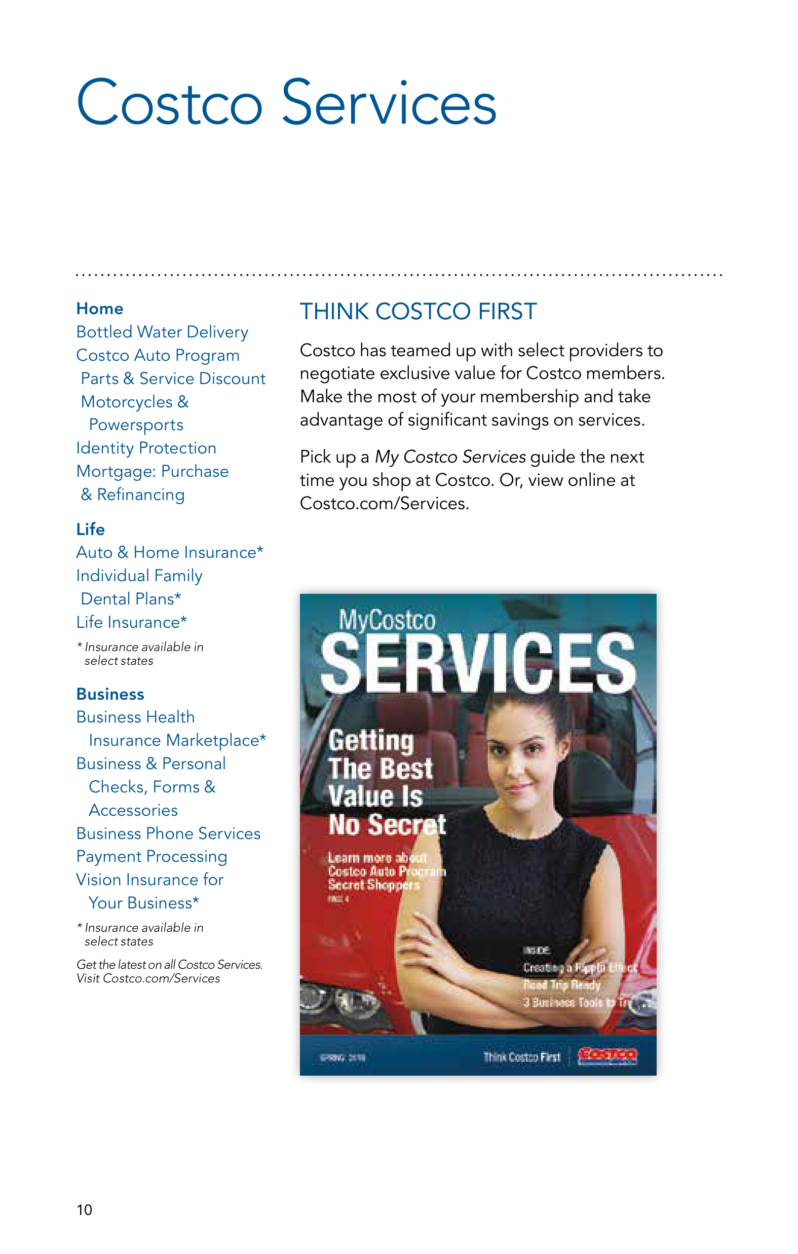 Costco Membership Savings Magazine — page 10