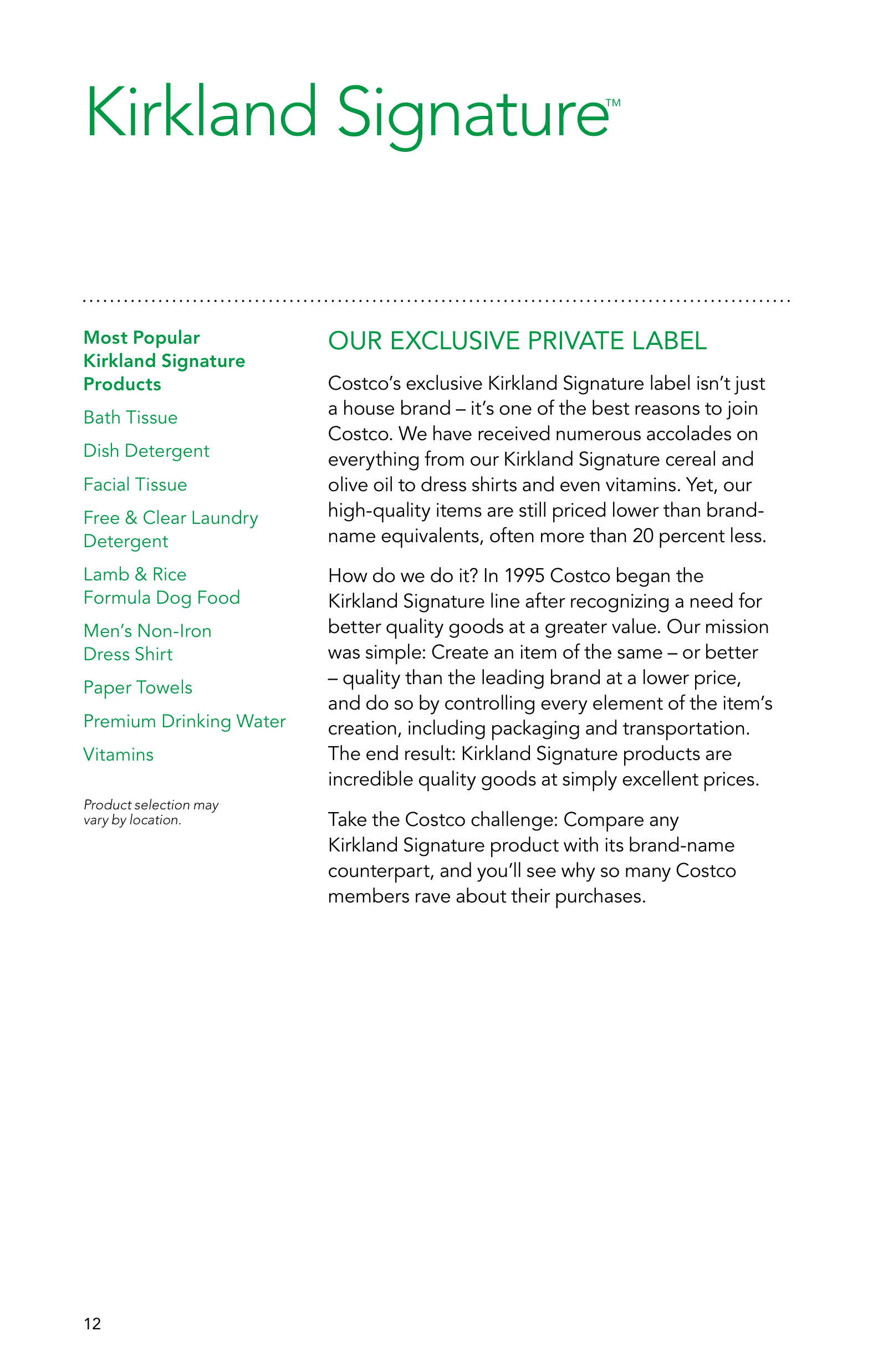 Costco Membership Savings Magazine — page 12