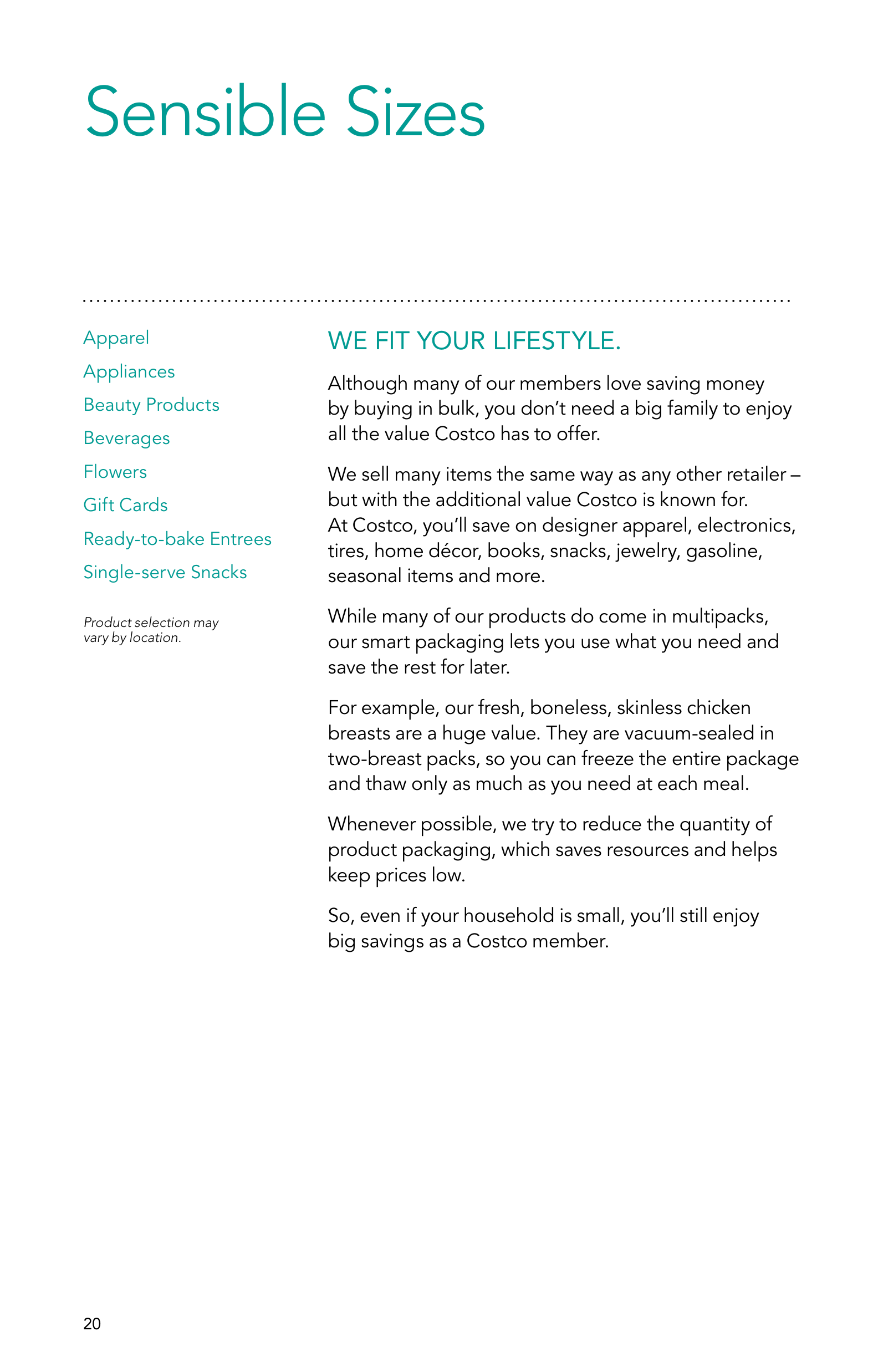 Costco Membership Savings Magazine — page 20