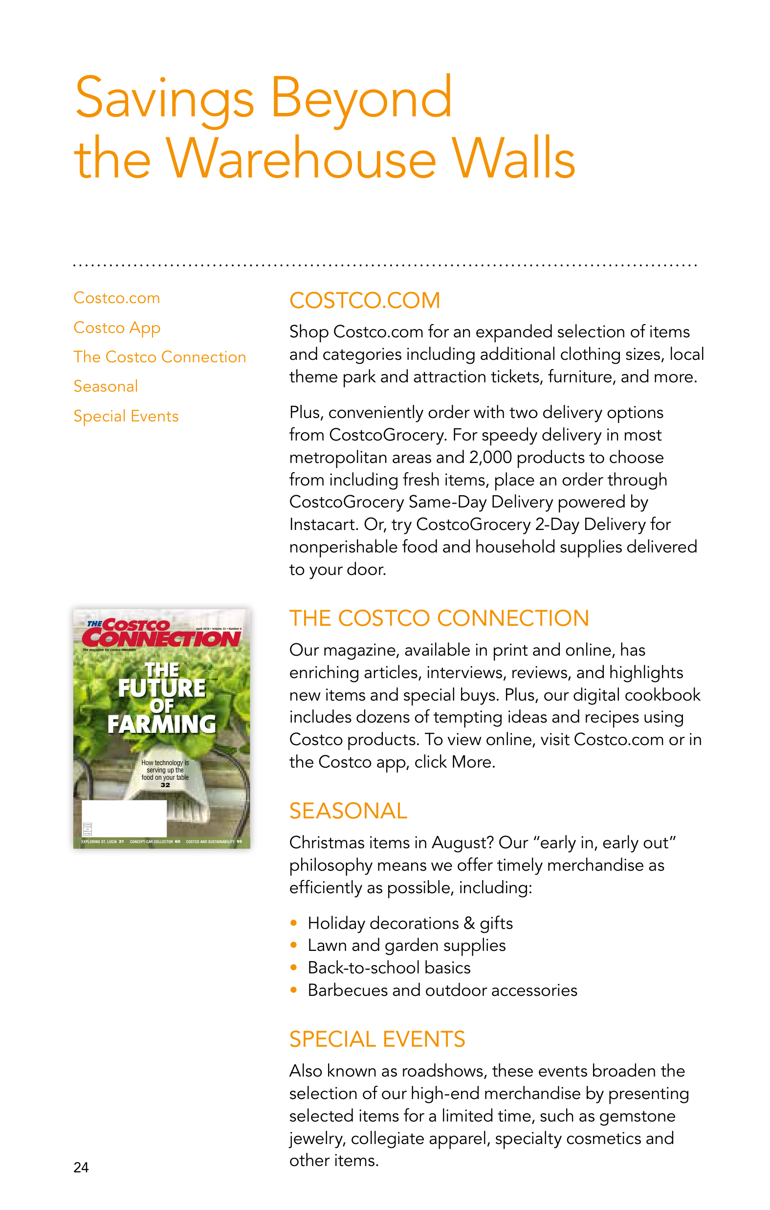 Costco Membership Savings Magazine — page 24