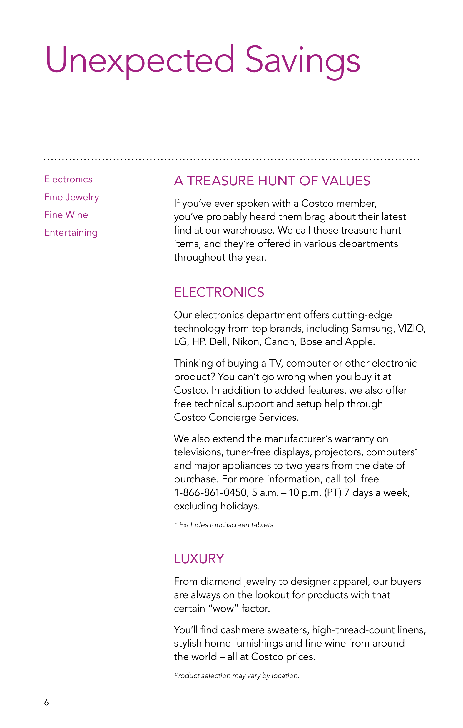Costco Membership Savings Magazine — page 6