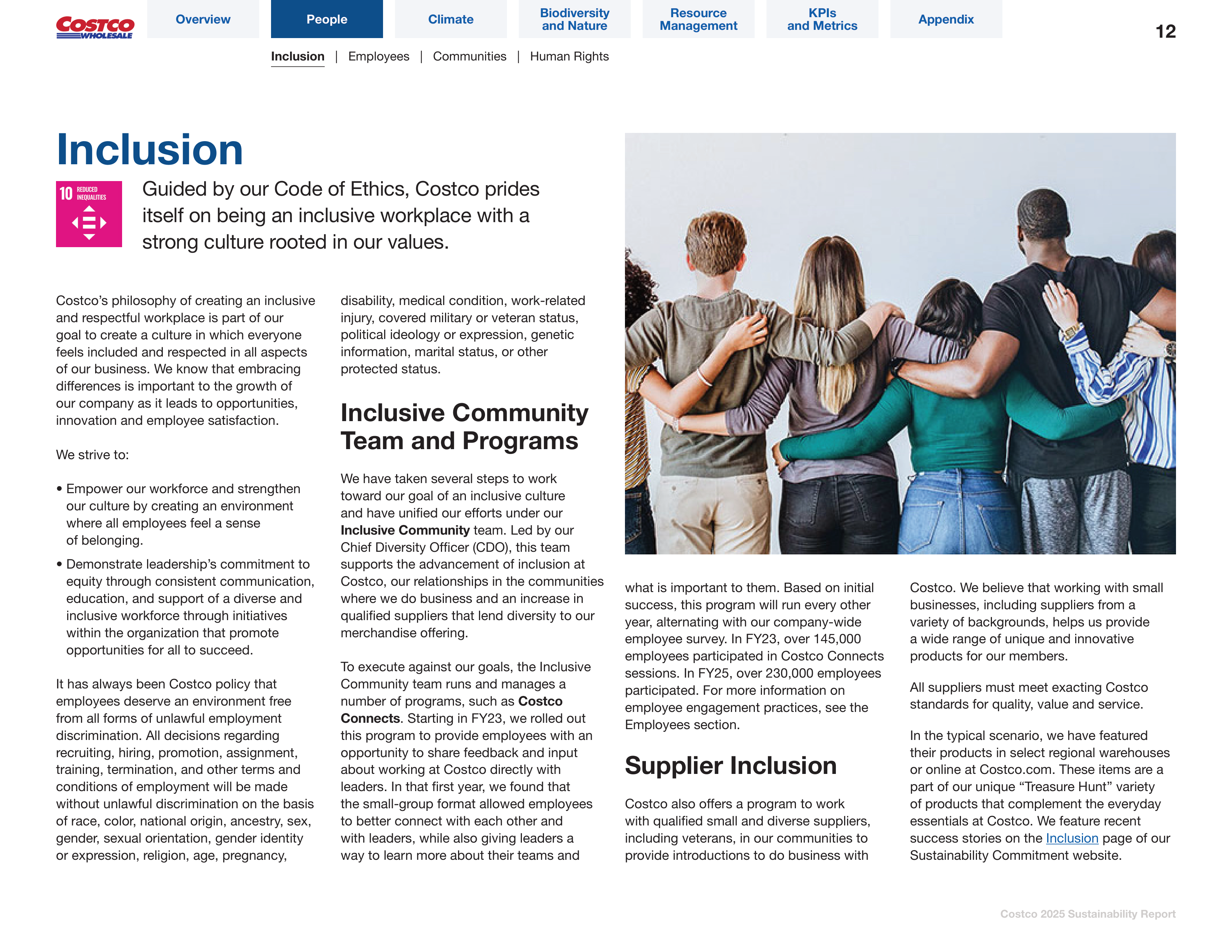 Costco Sustainability Report — page 12