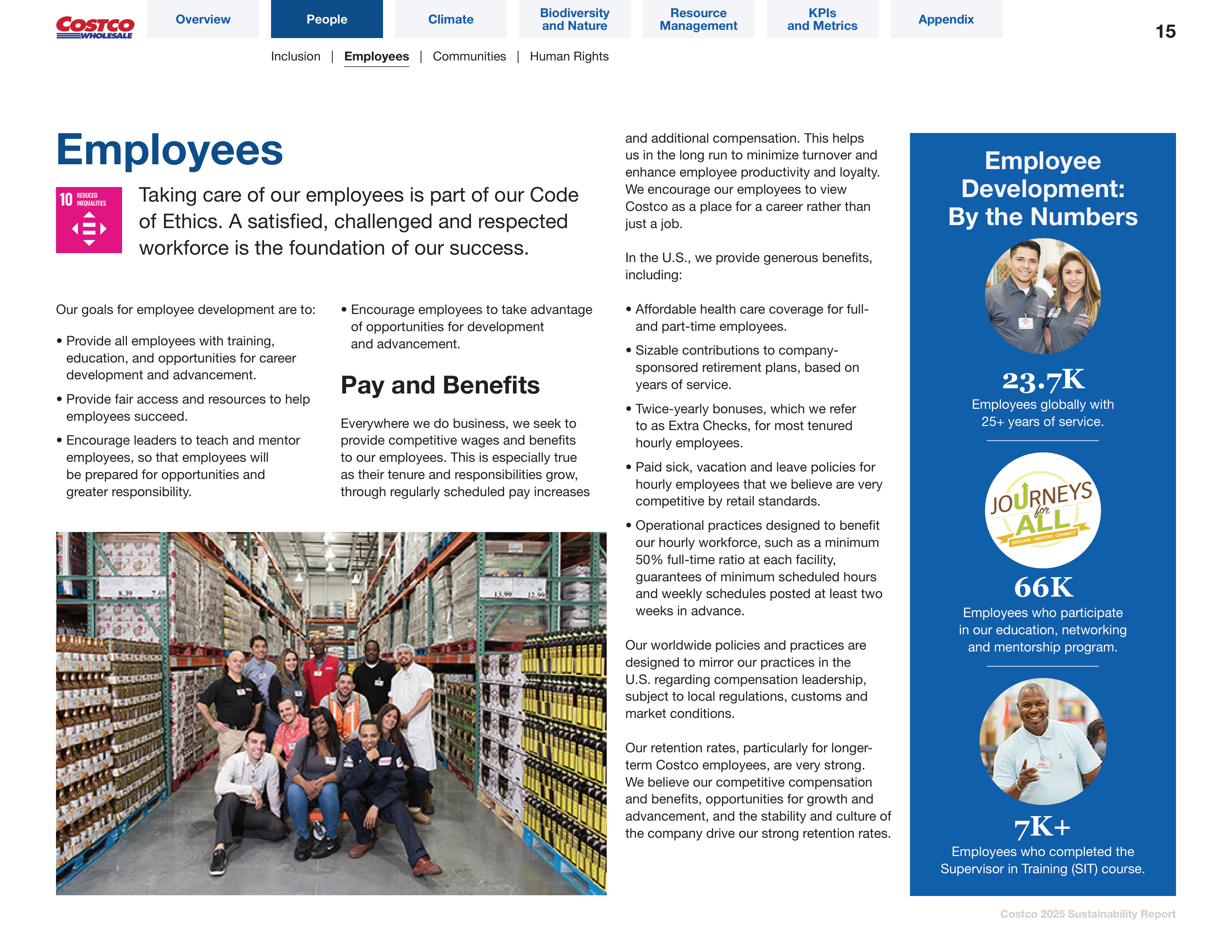 Costco Sustainability Report — page 15