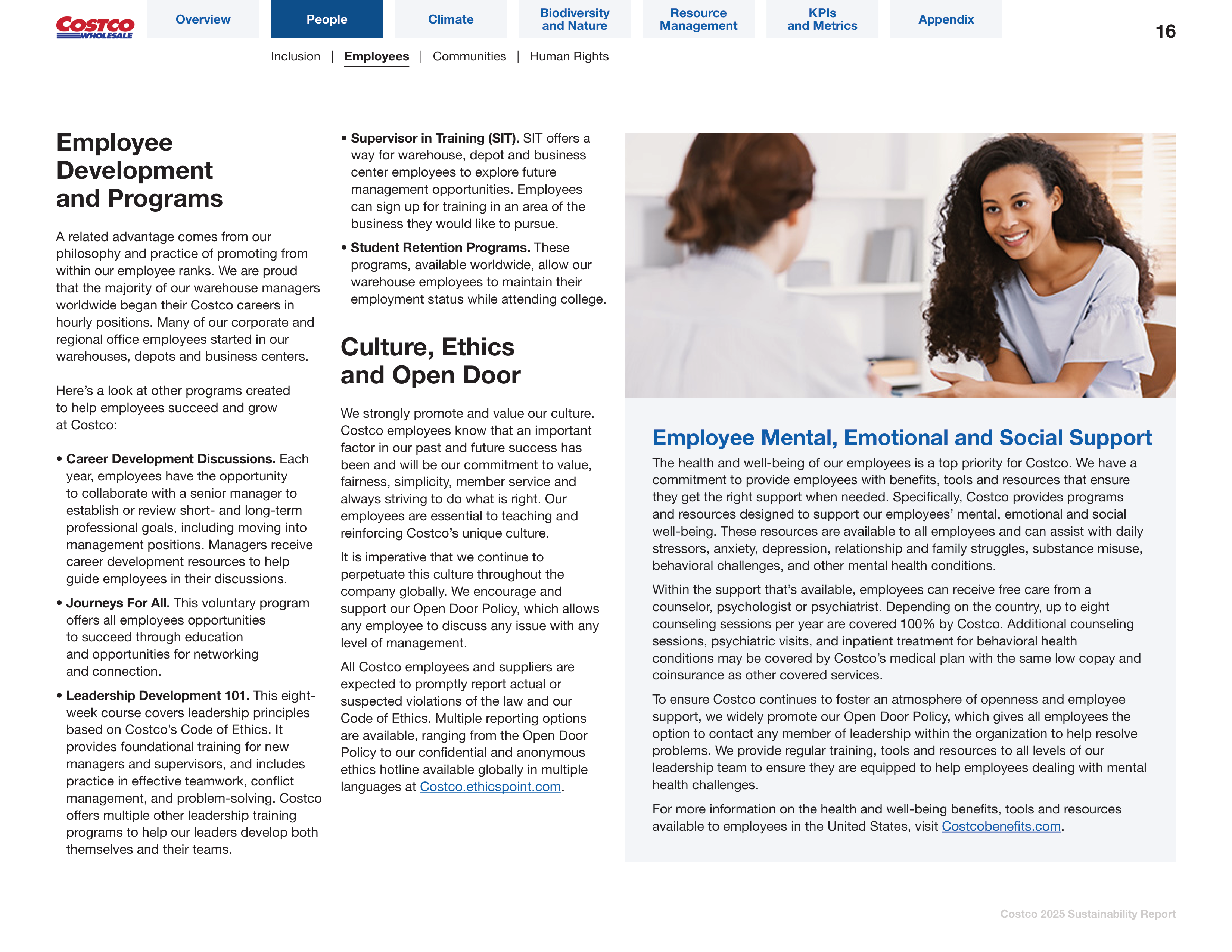 Costco Sustainability Report — page 16