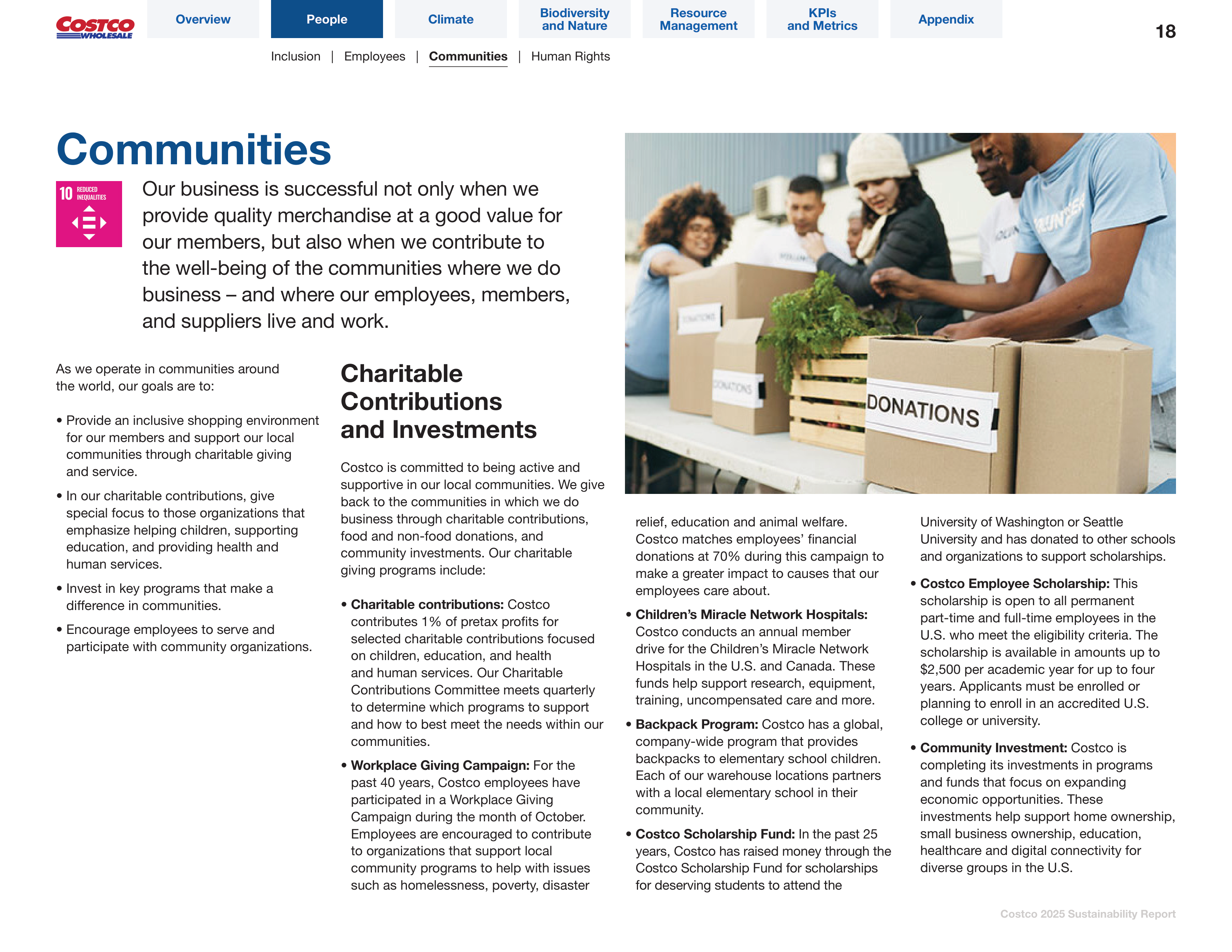 Costco Sustainability Report — page 18