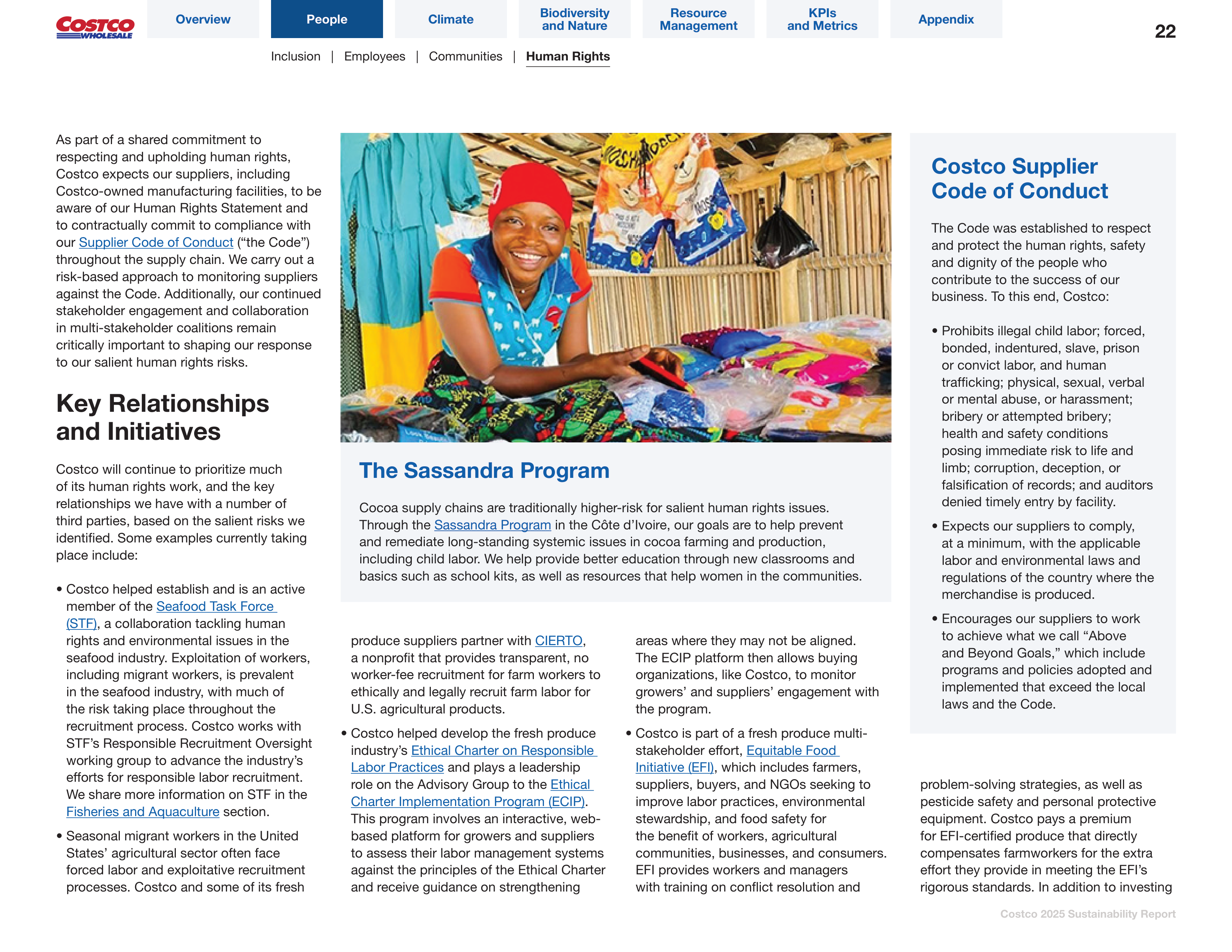 Costco Sustainability Report — page 22
