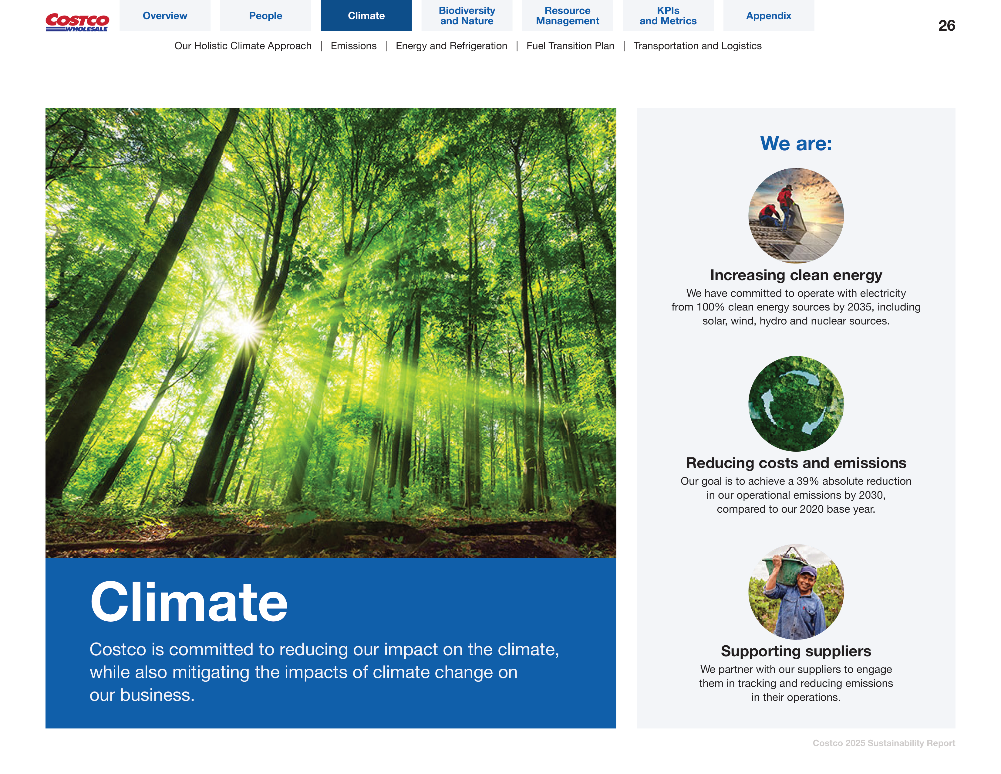 Costco Sustainability Report — page 26