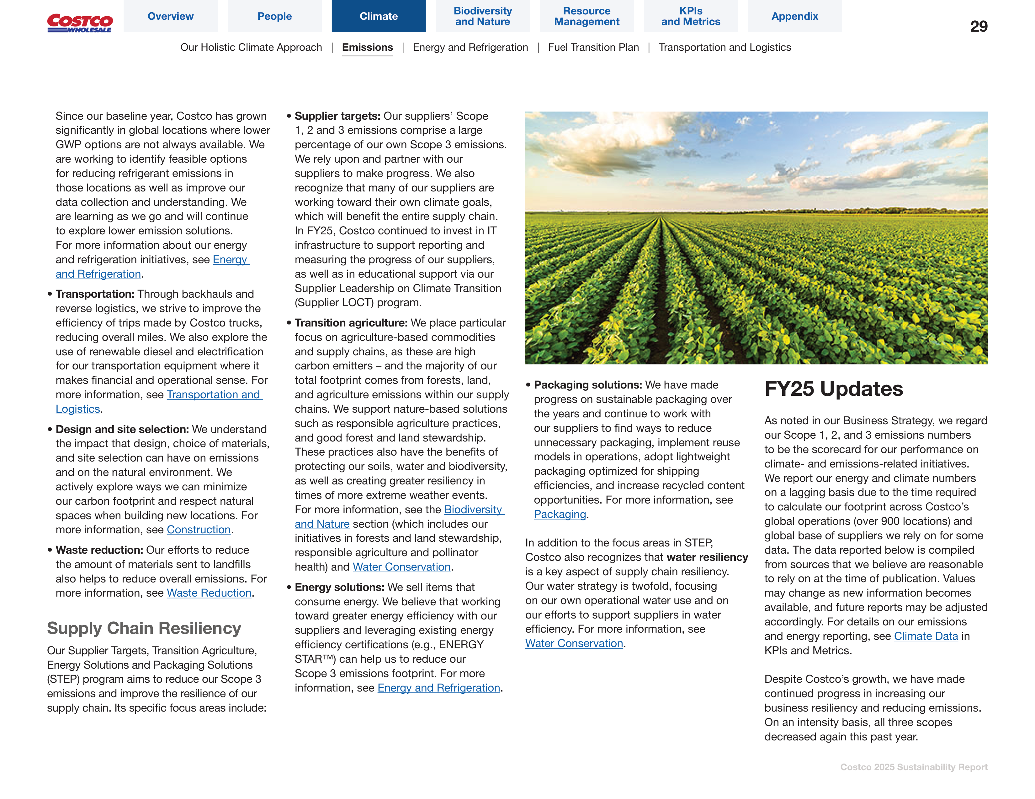 Costco Sustainability Report — page 29