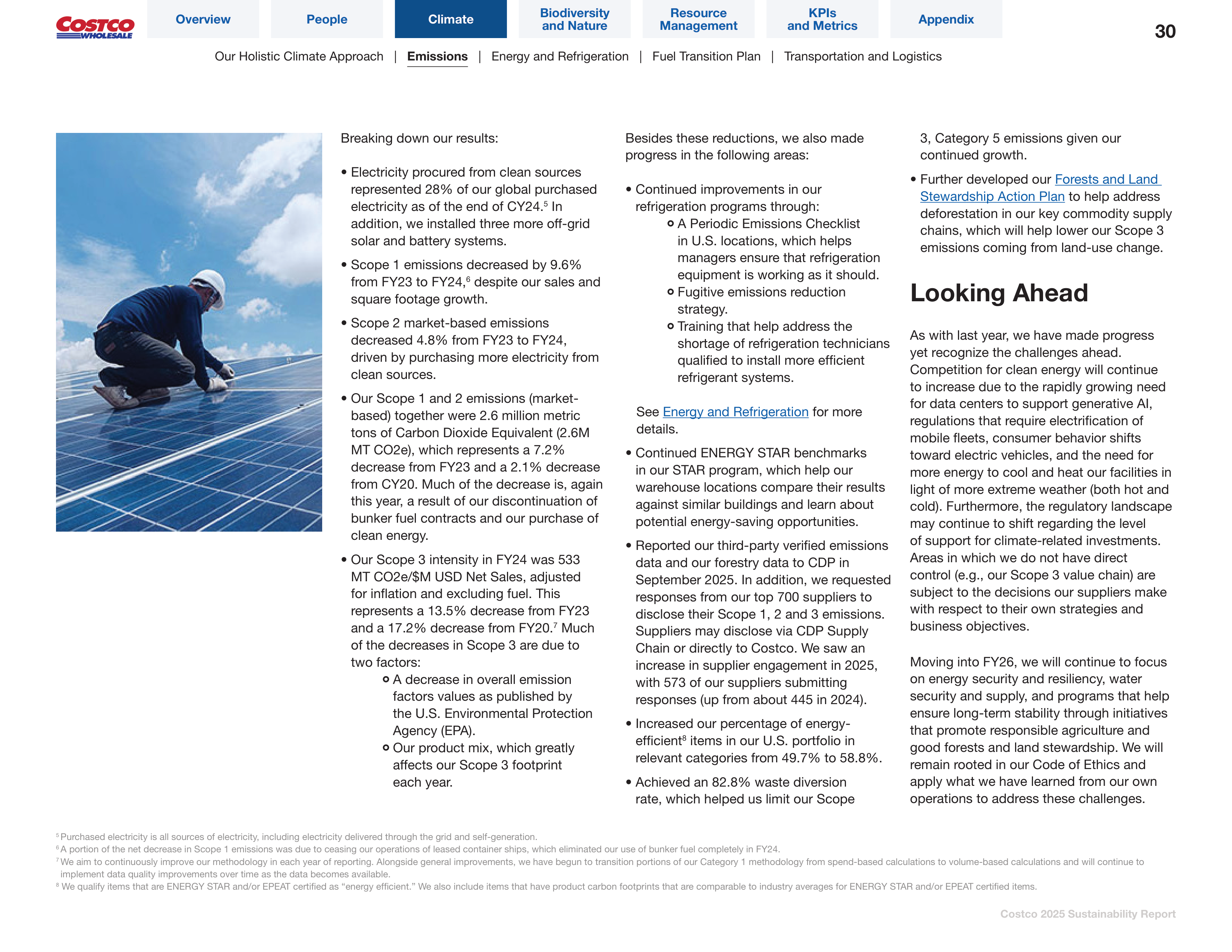Costco Sustainability Report — page 30
