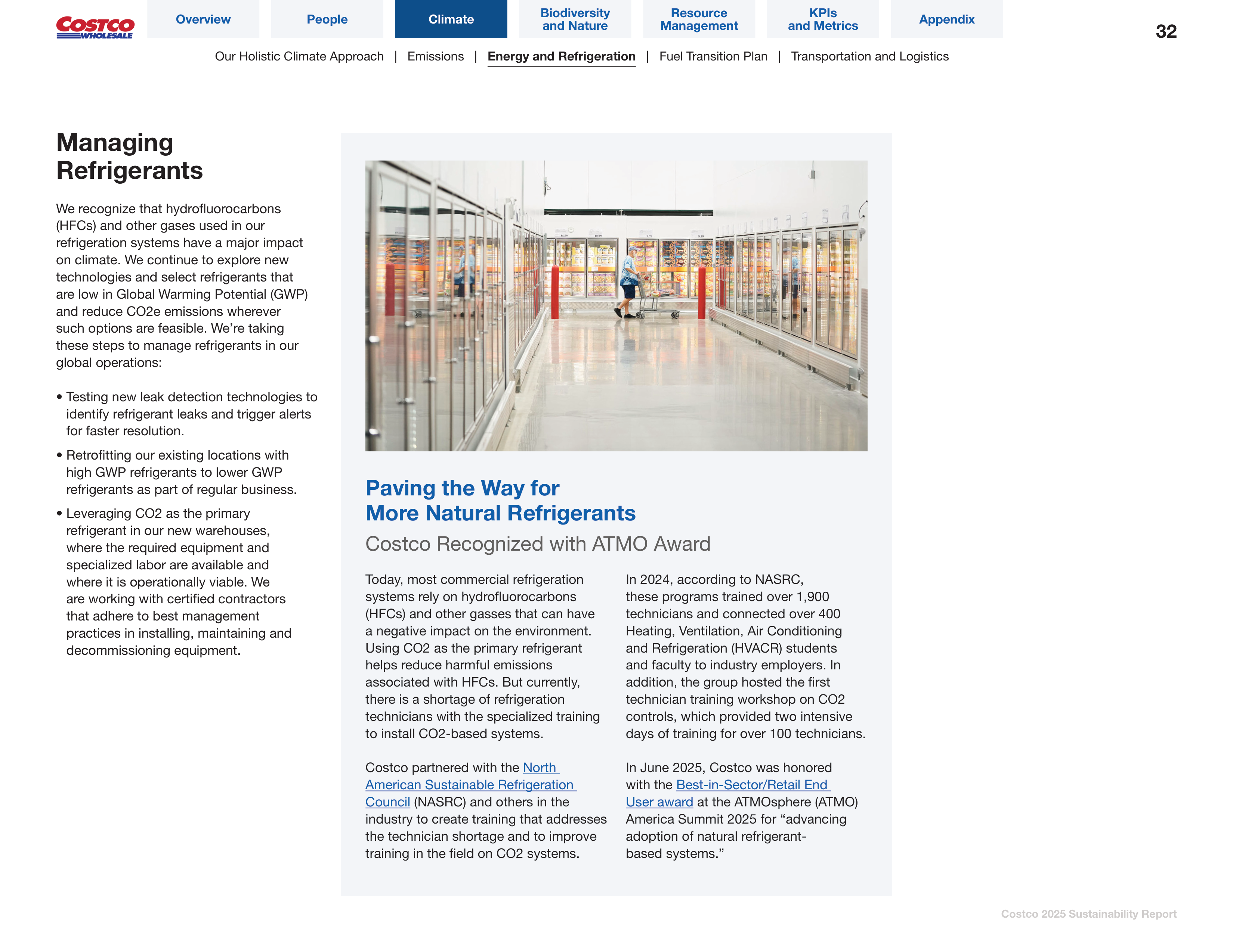 Costco Sustainability Report — page 32