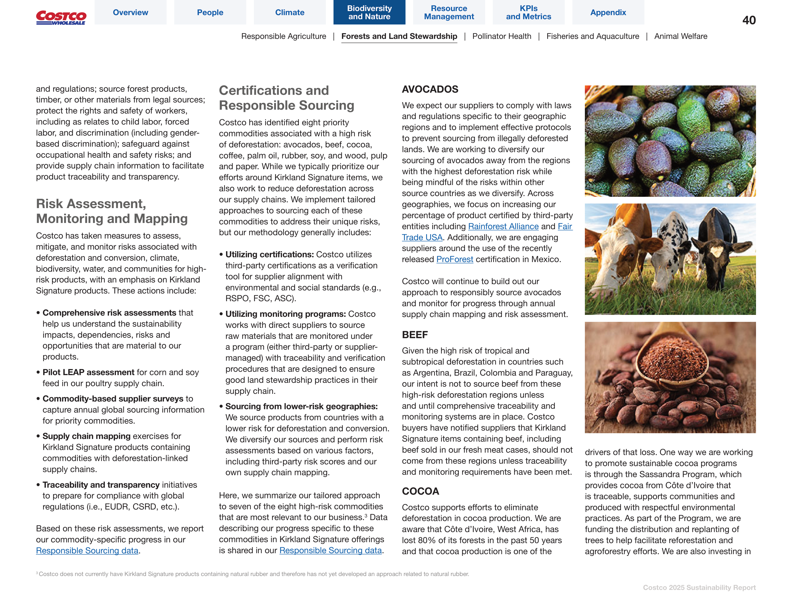Costco Sustainability Report — page 40
