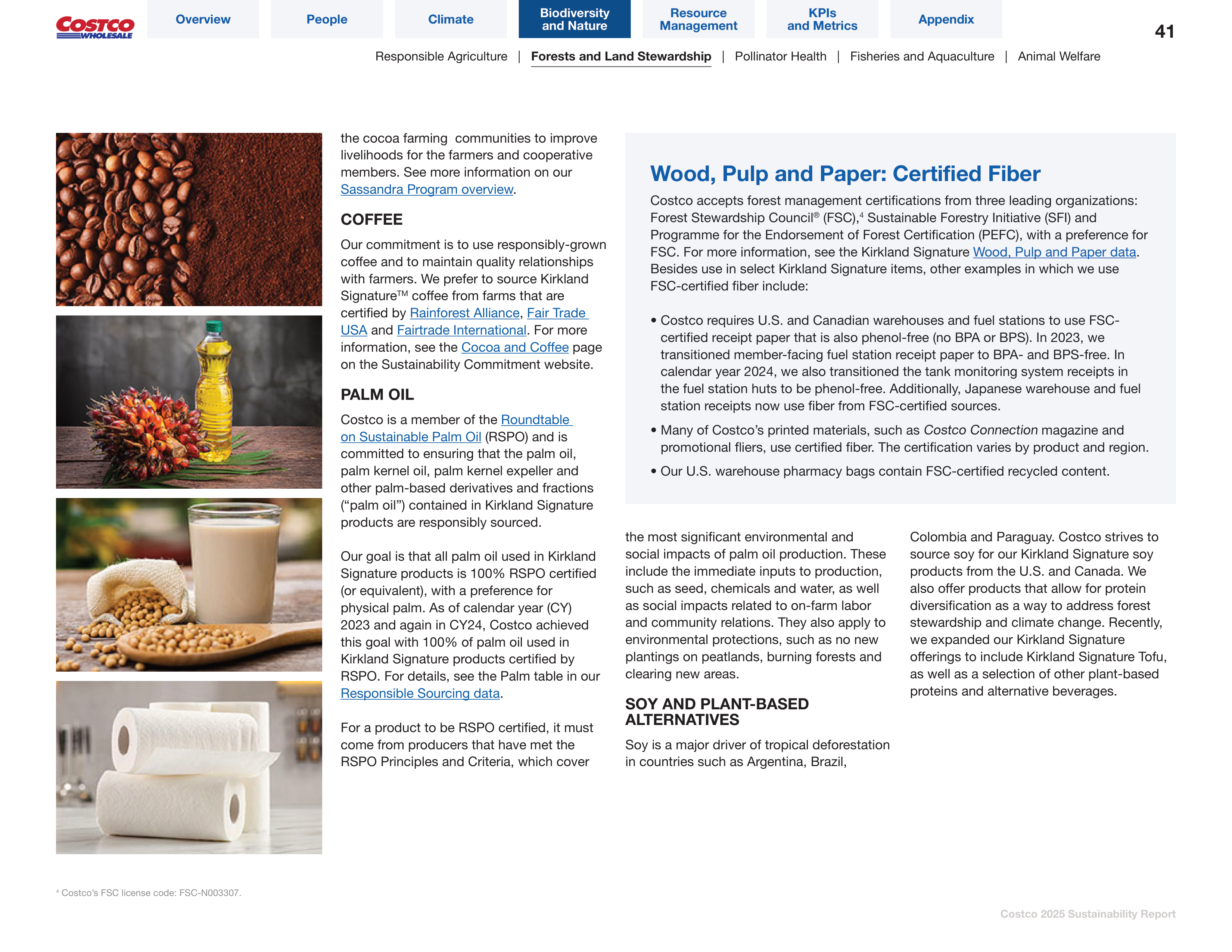 Costco Sustainability Report — page 41