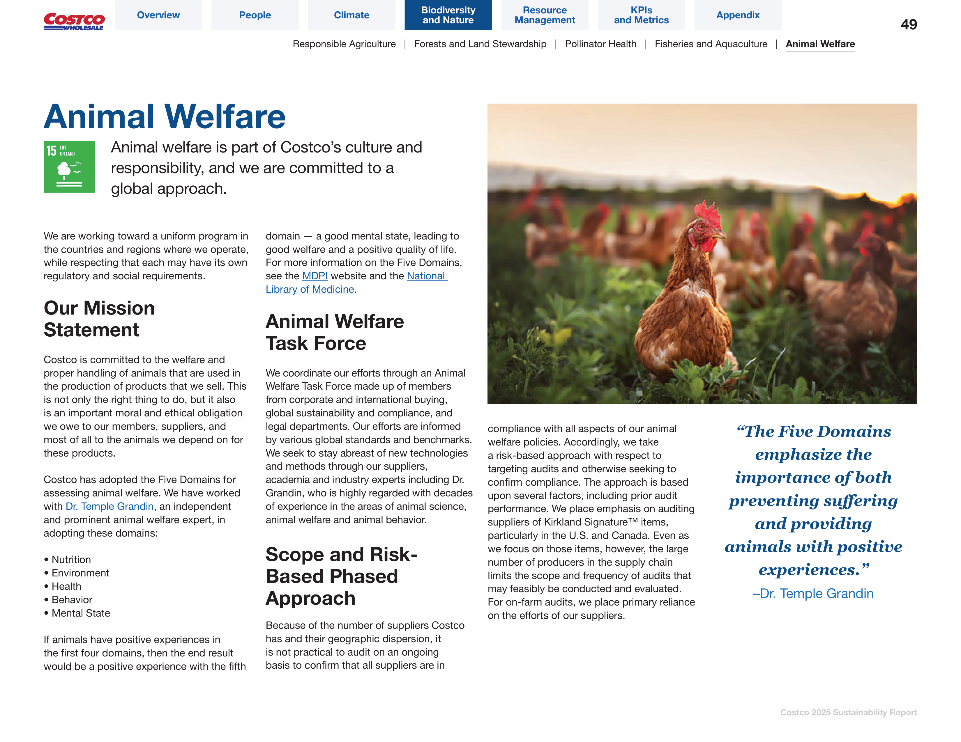 Costco Sustainability Report — page 49
