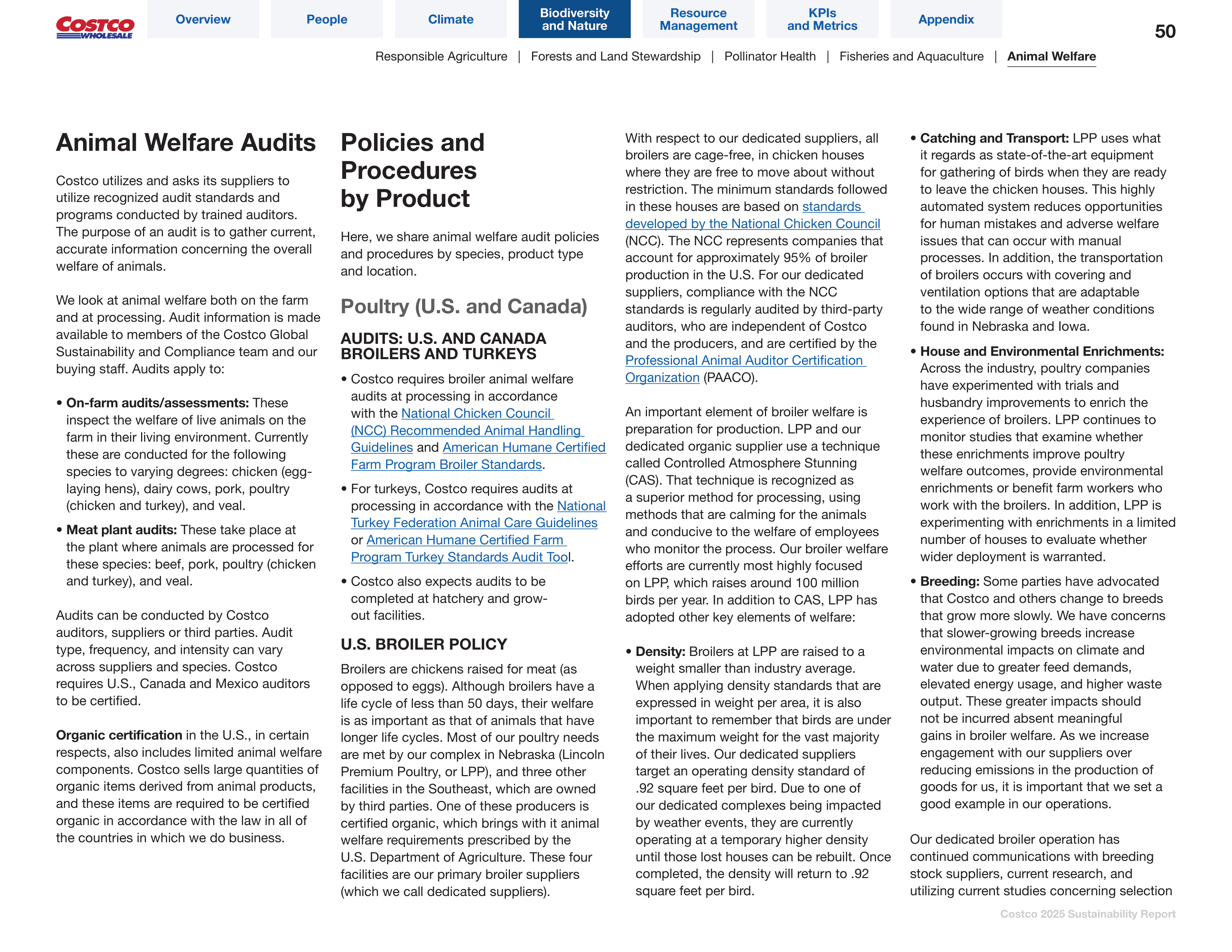 Costco Sustainability Report — page 50