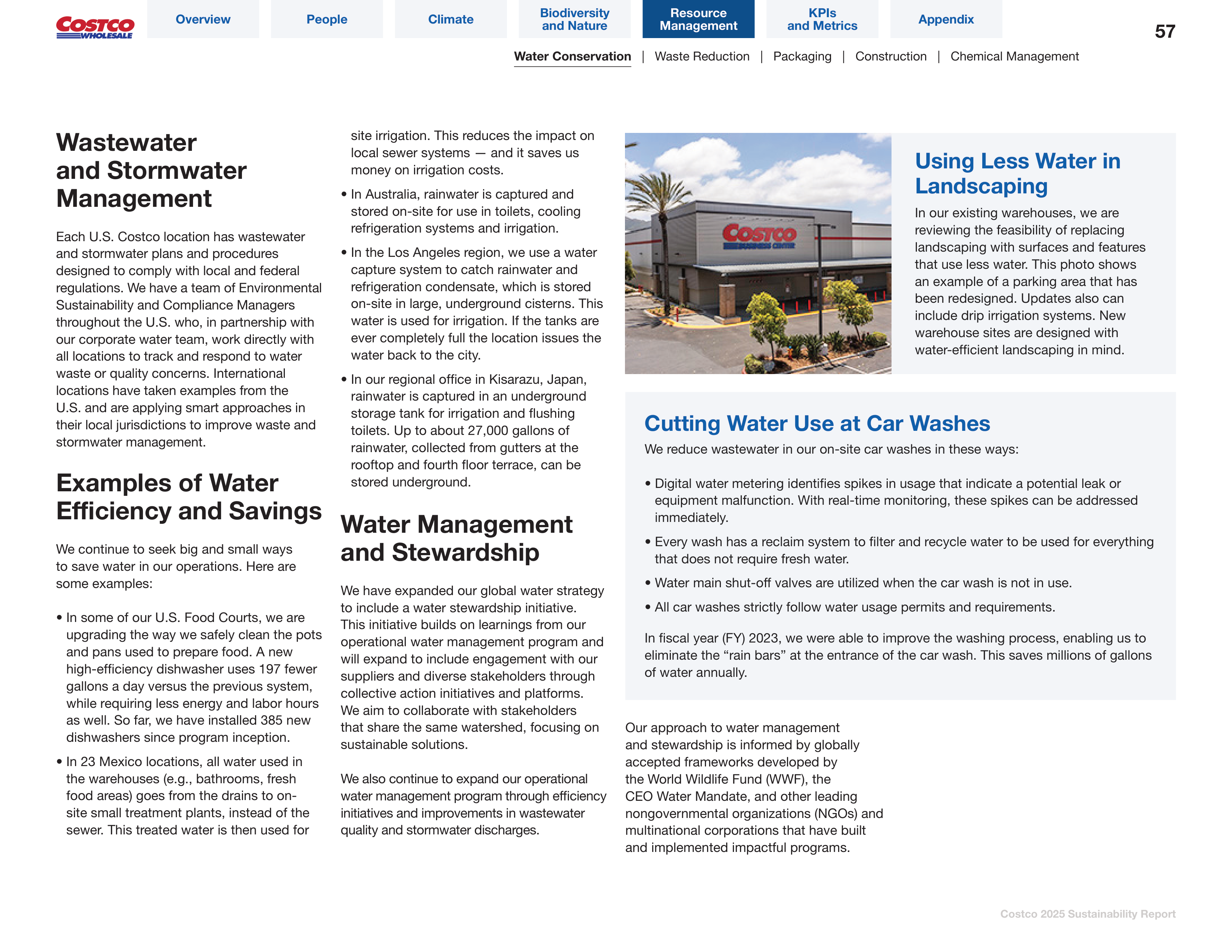 Costco Sustainability Report — page 57