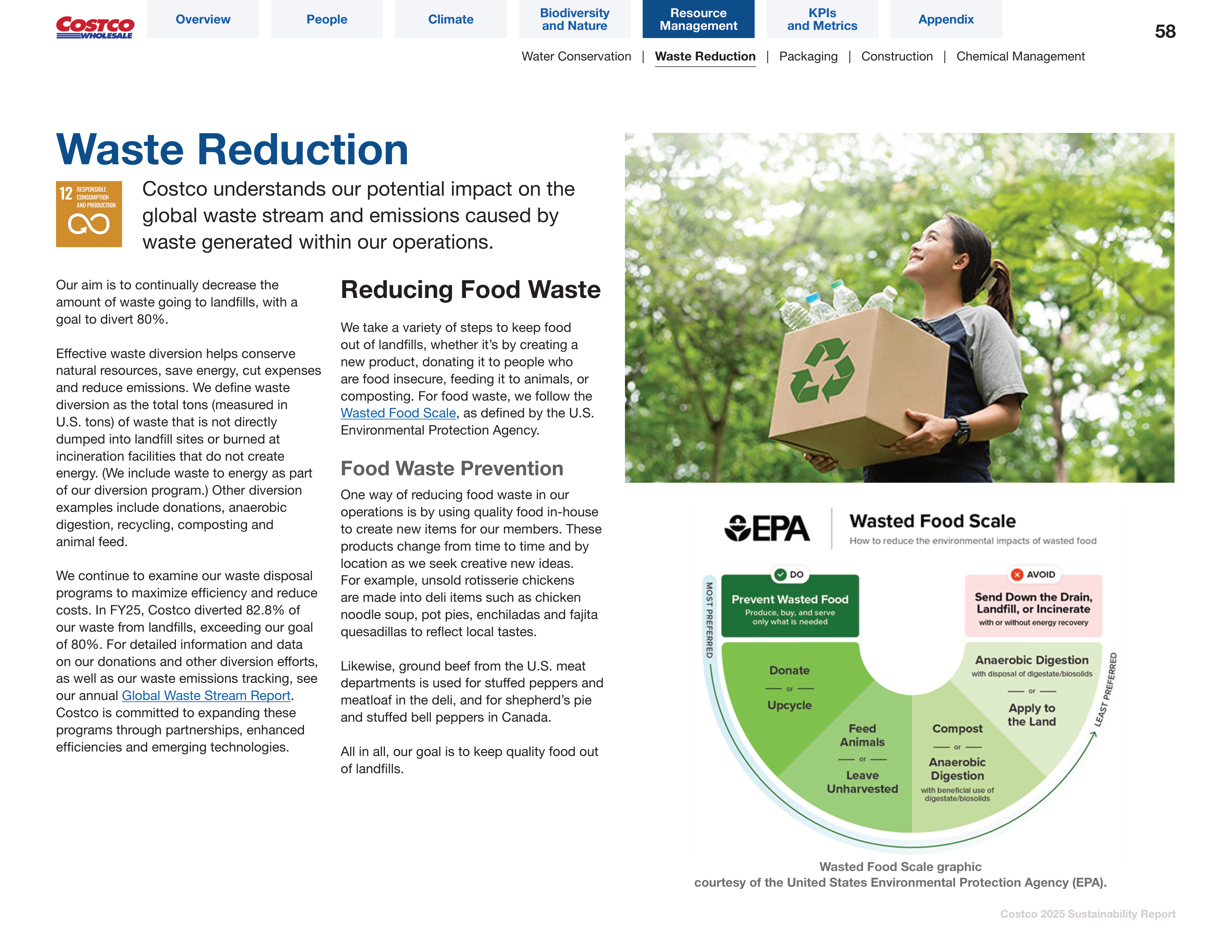 Costco Sustainability Report — page 58