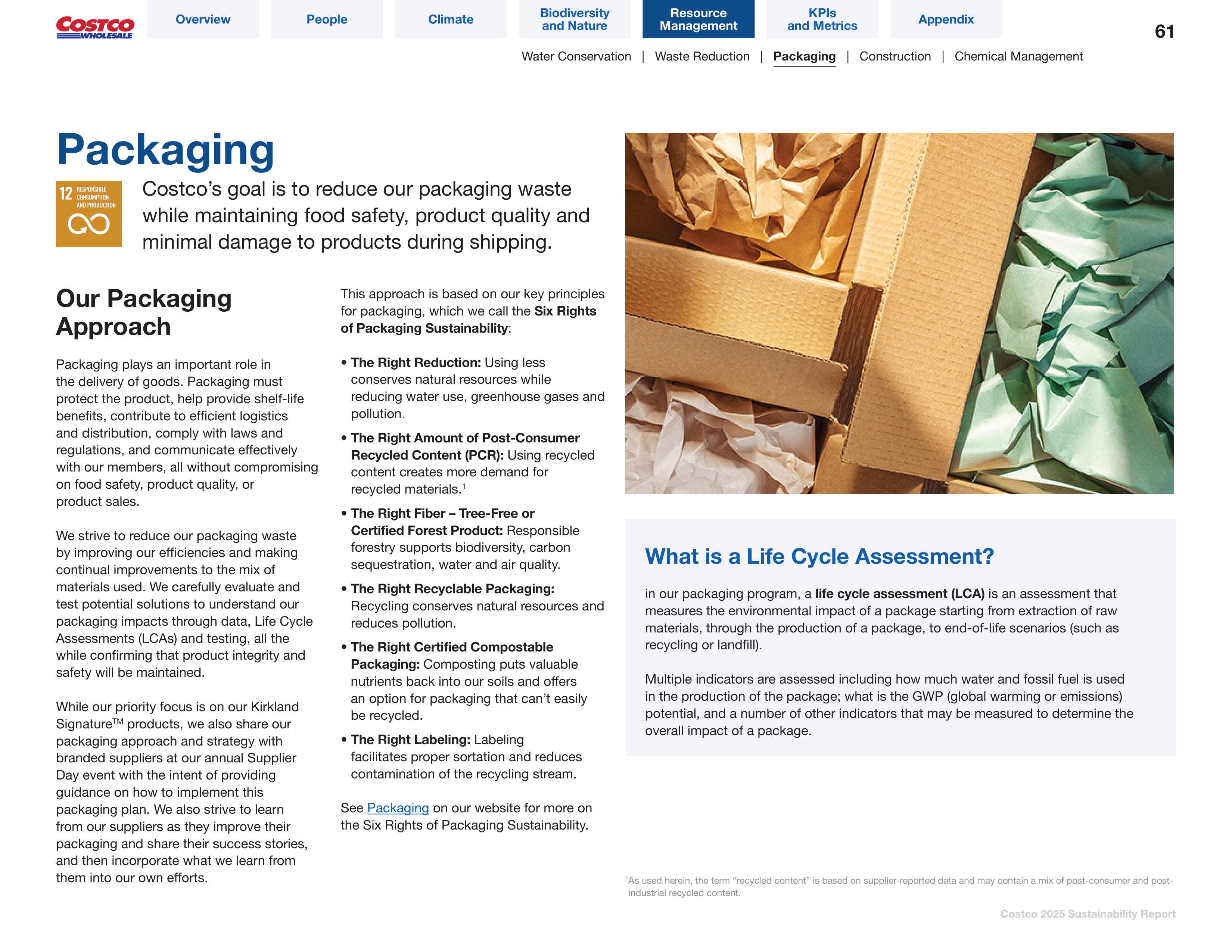 Costco Sustainability Report — page 61