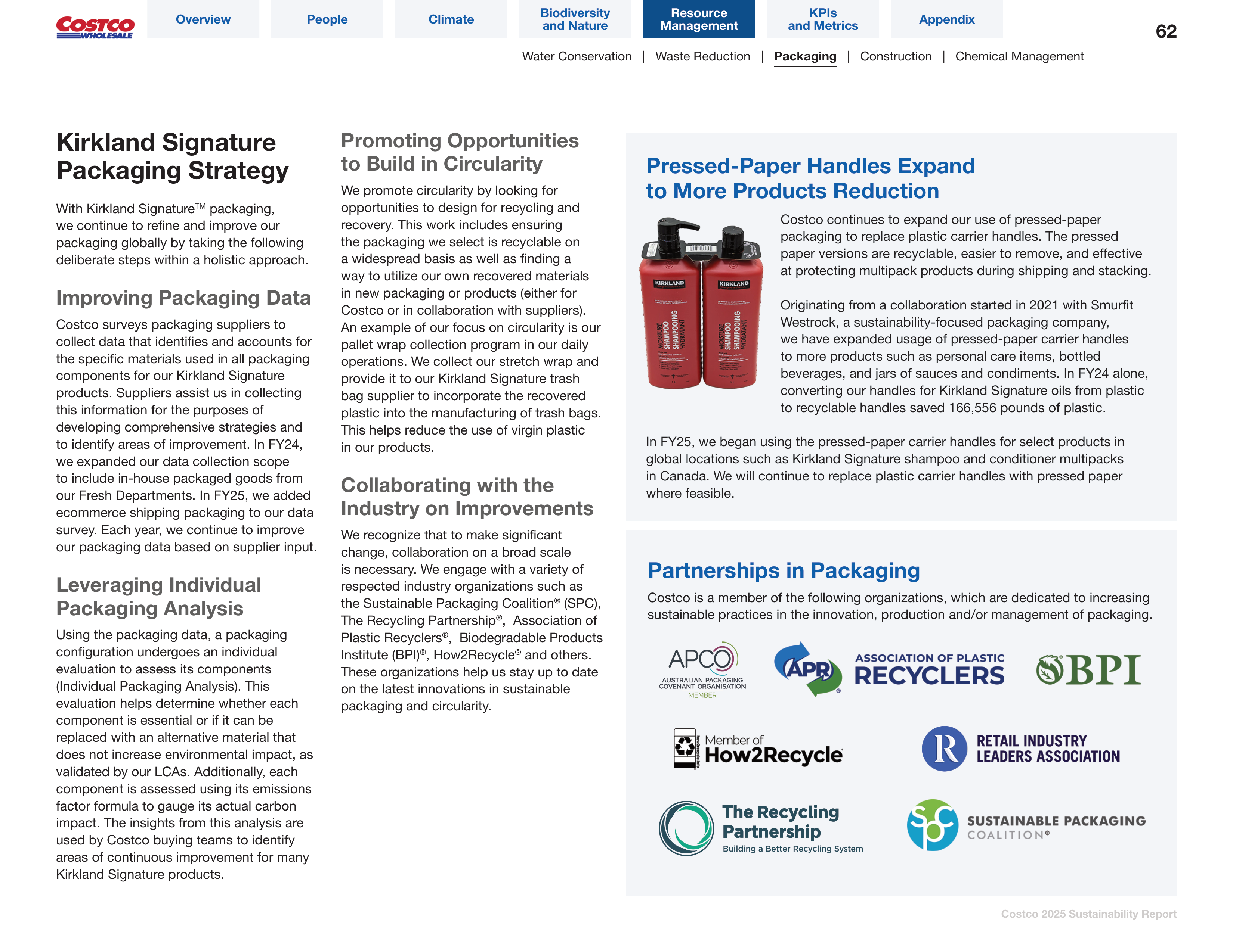 Costco Sustainability Report — page 62