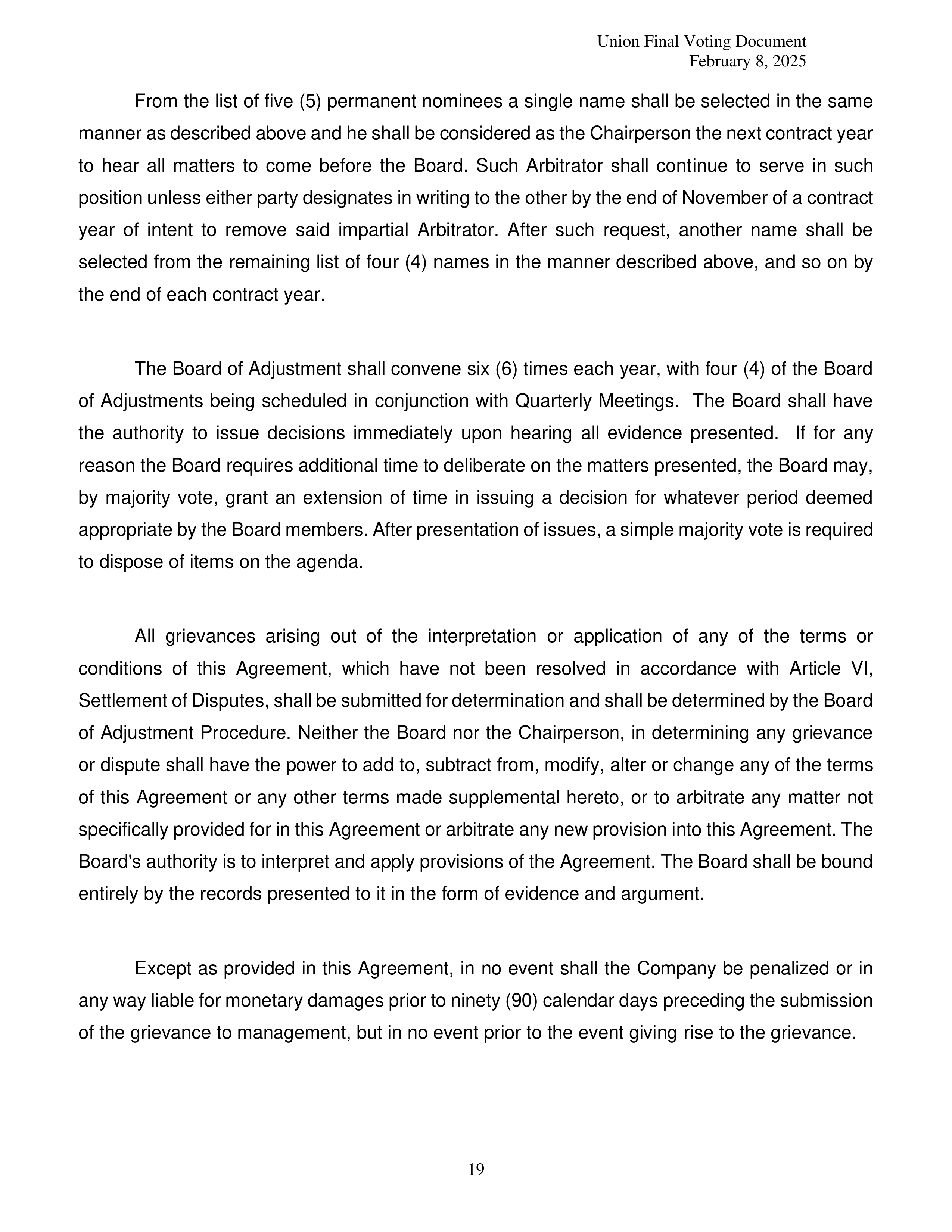 Costco Wholesale Teamsters Agreement — page 19