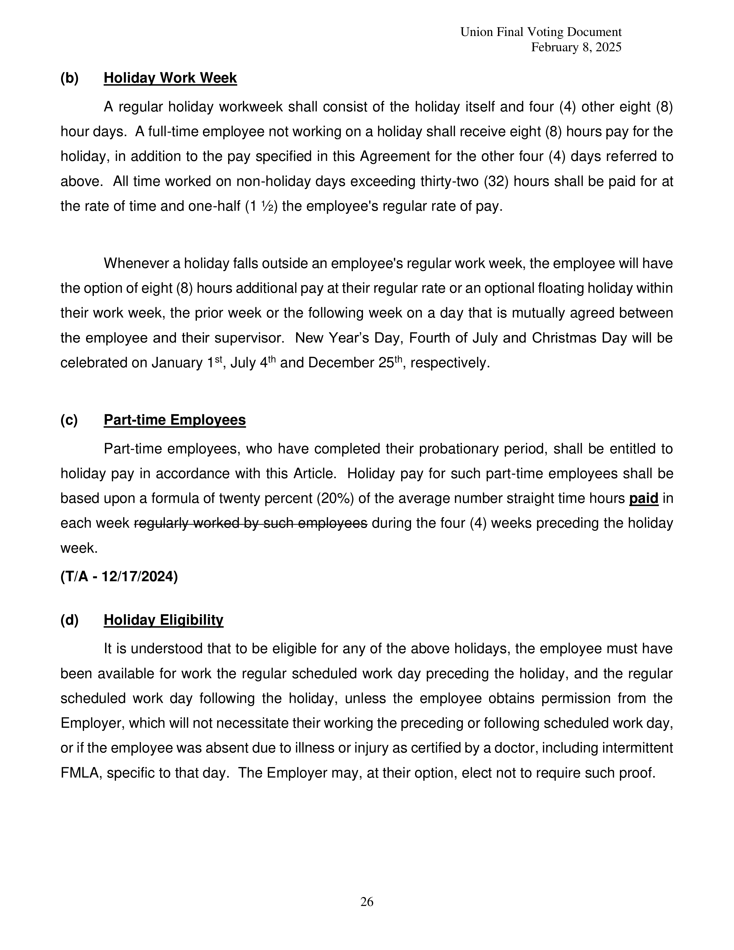 Costco Wholesale Teamsters Agreement — page 26