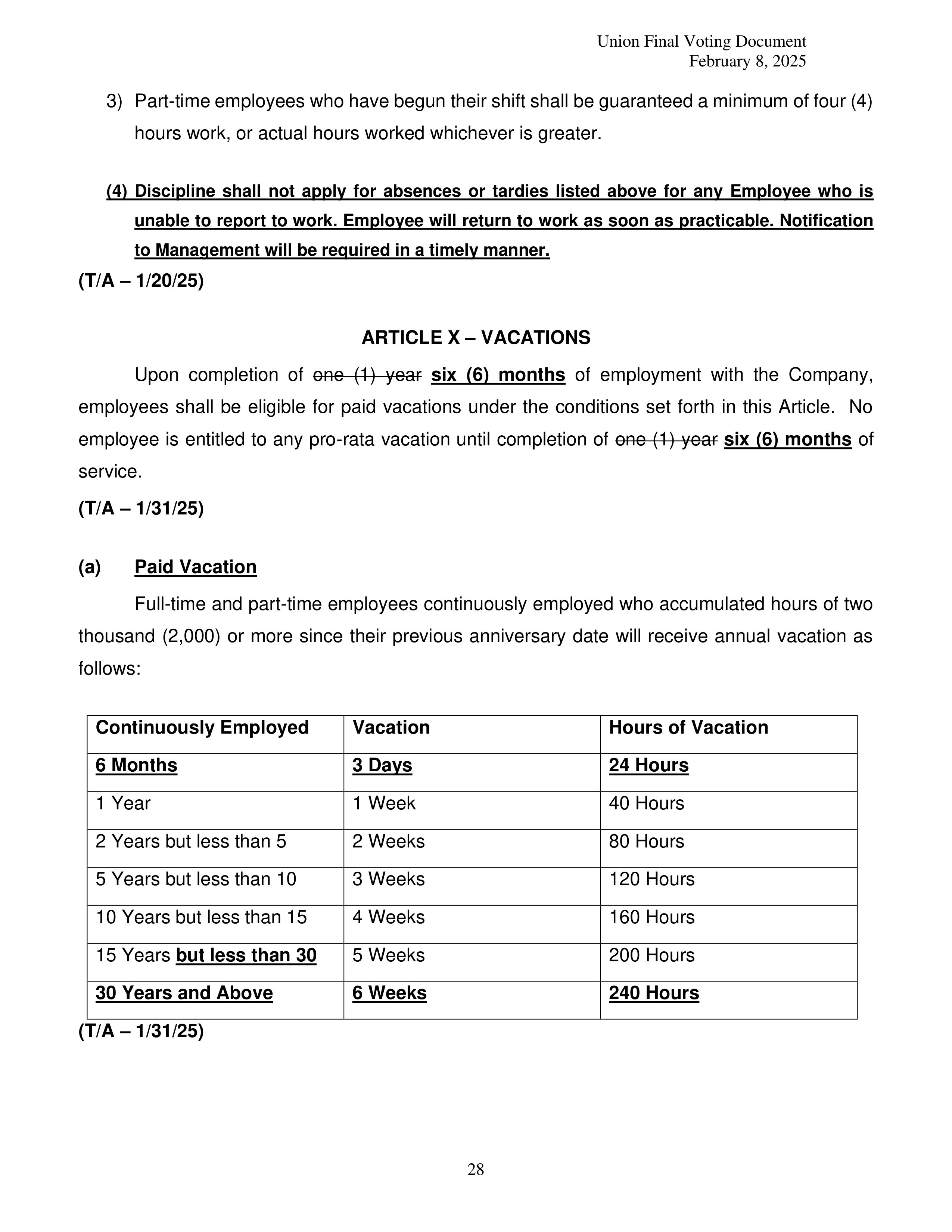 Costco Wholesale Teamsters Agreement — page 28