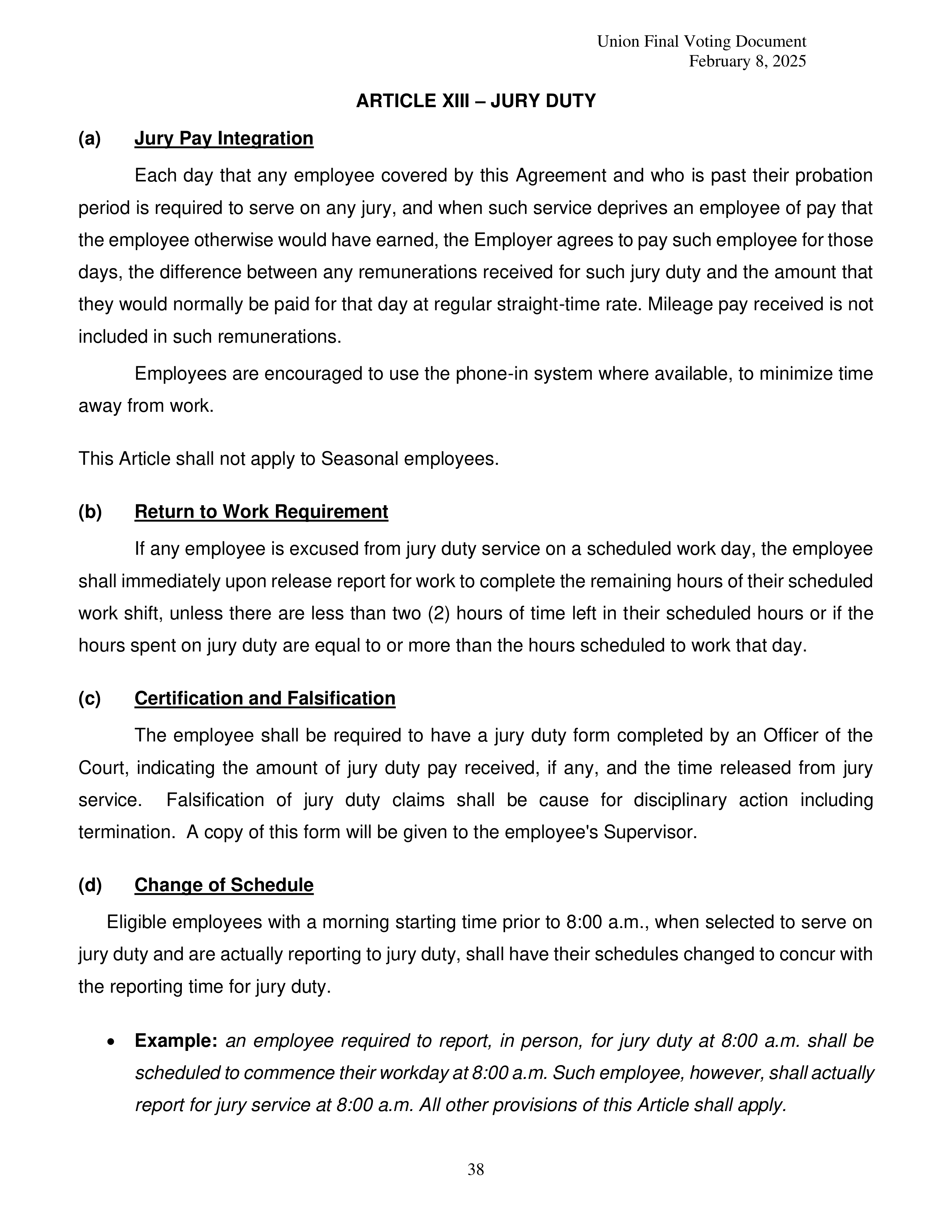 Costco Wholesale Teamsters Agreement — page 38