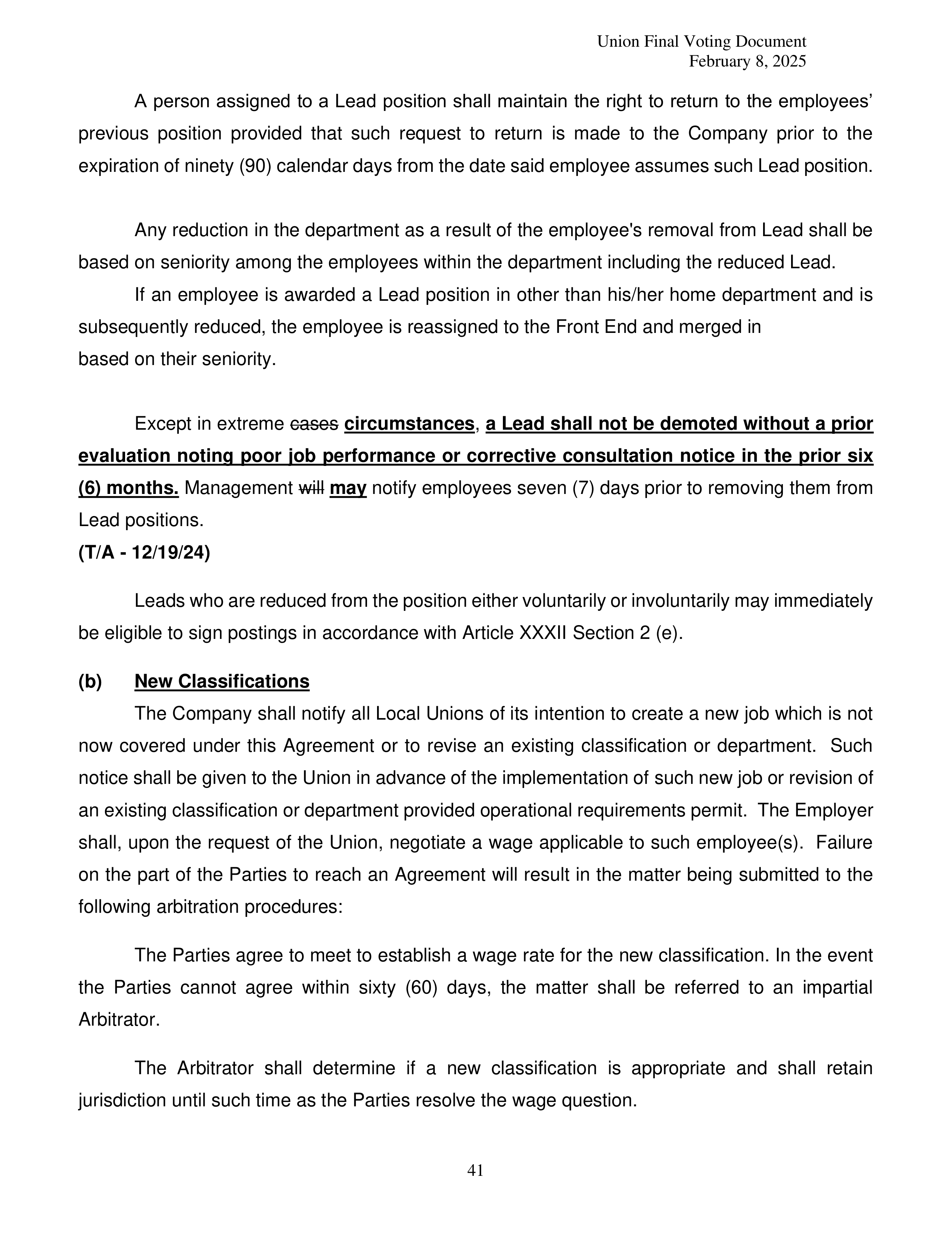 Costco Wholesale Teamsters Agreement — page 41