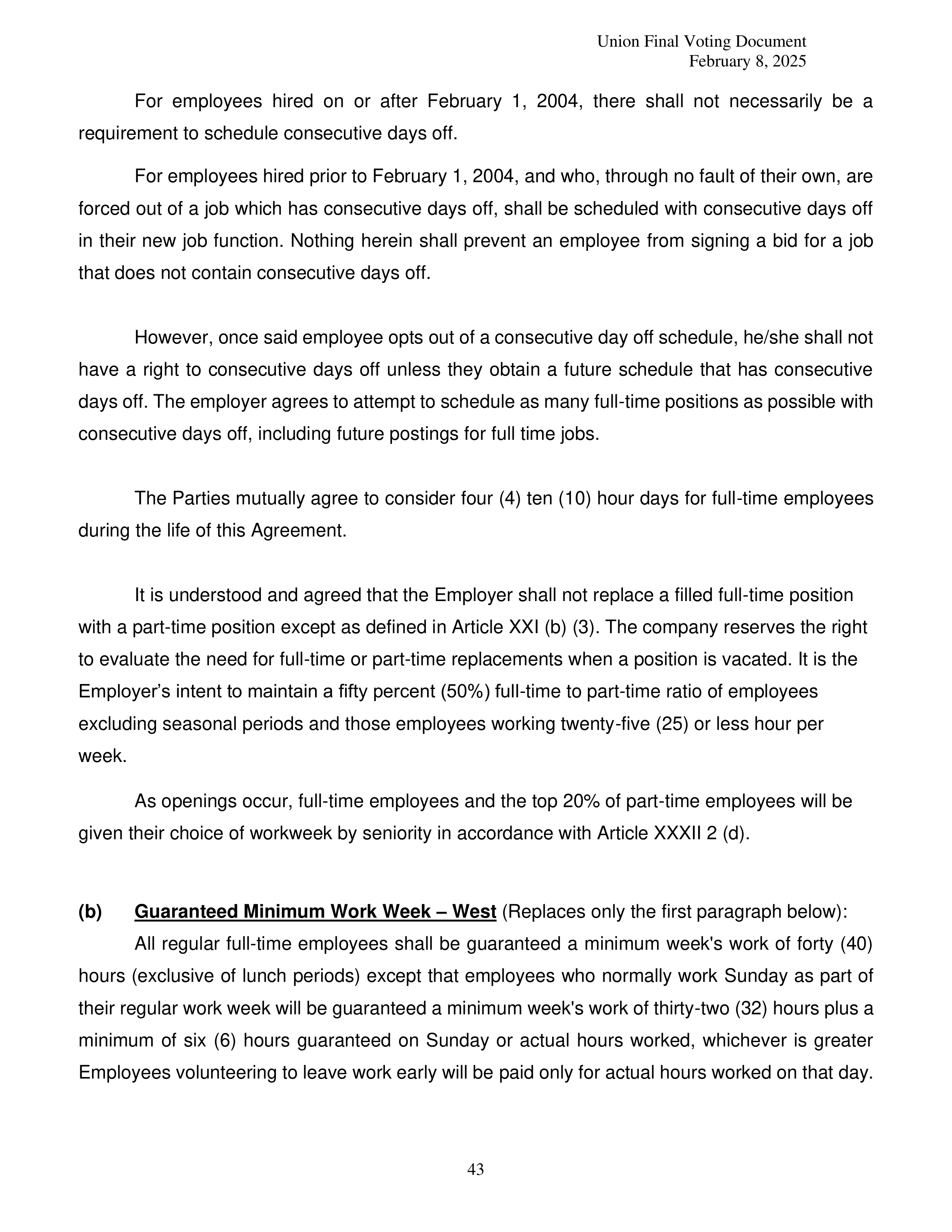 Costco Wholesale Teamsters Agreement — page 43