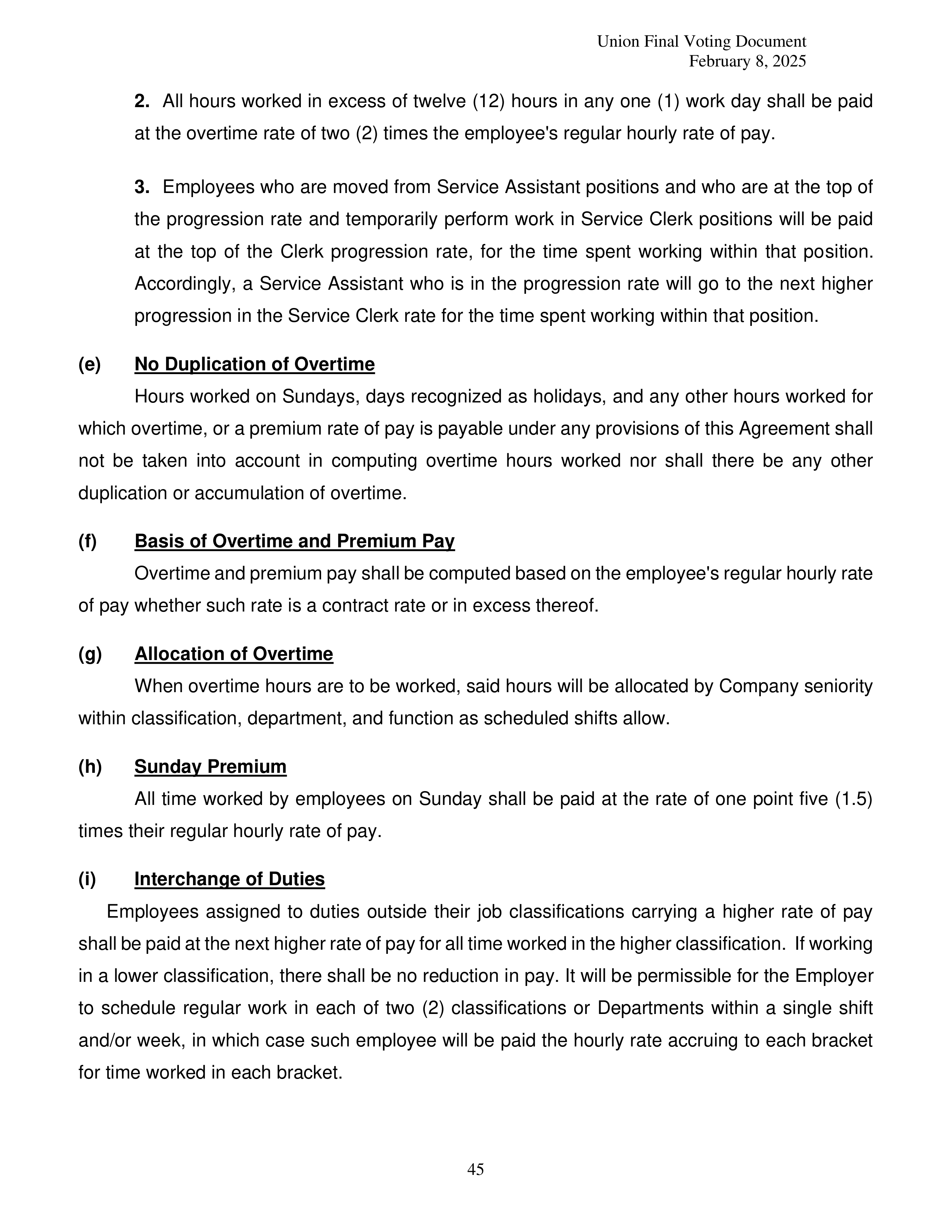 Costco Wholesale Teamsters Agreement — page 45