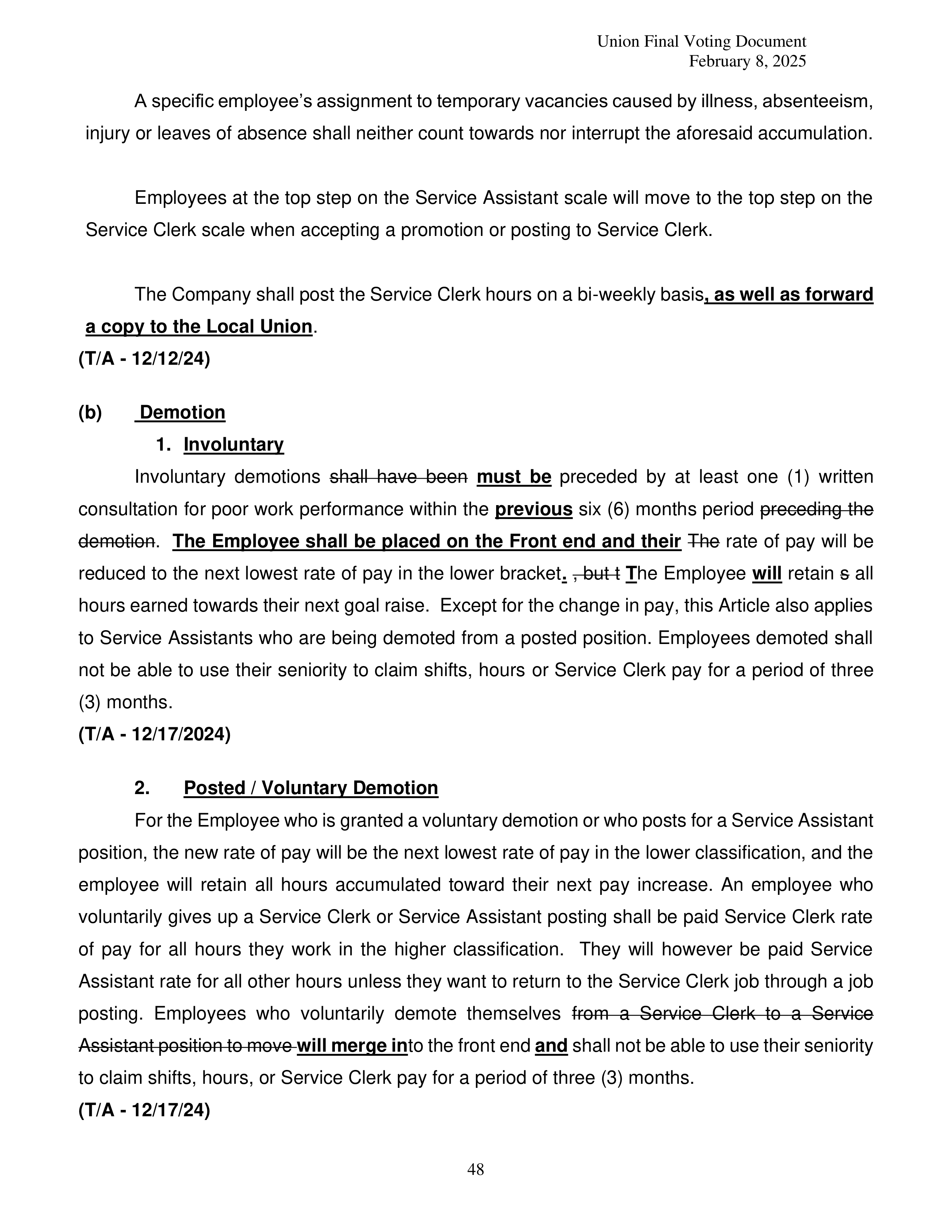 Costco Wholesale Teamsters Agreement — page 48