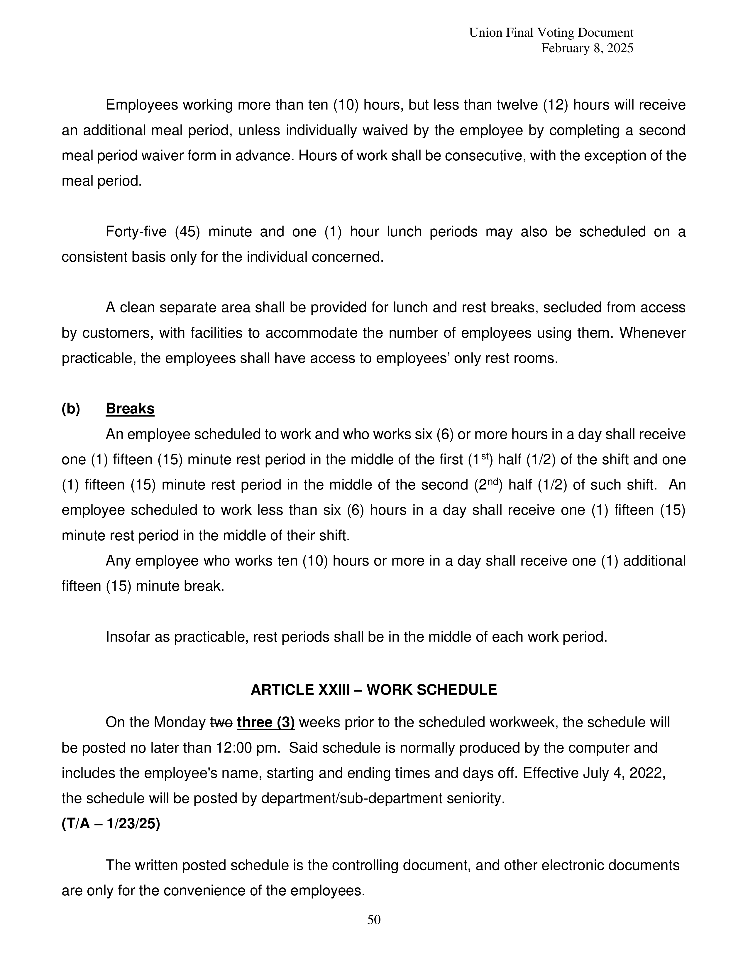 Costco Wholesale Teamsters Agreement — page 50