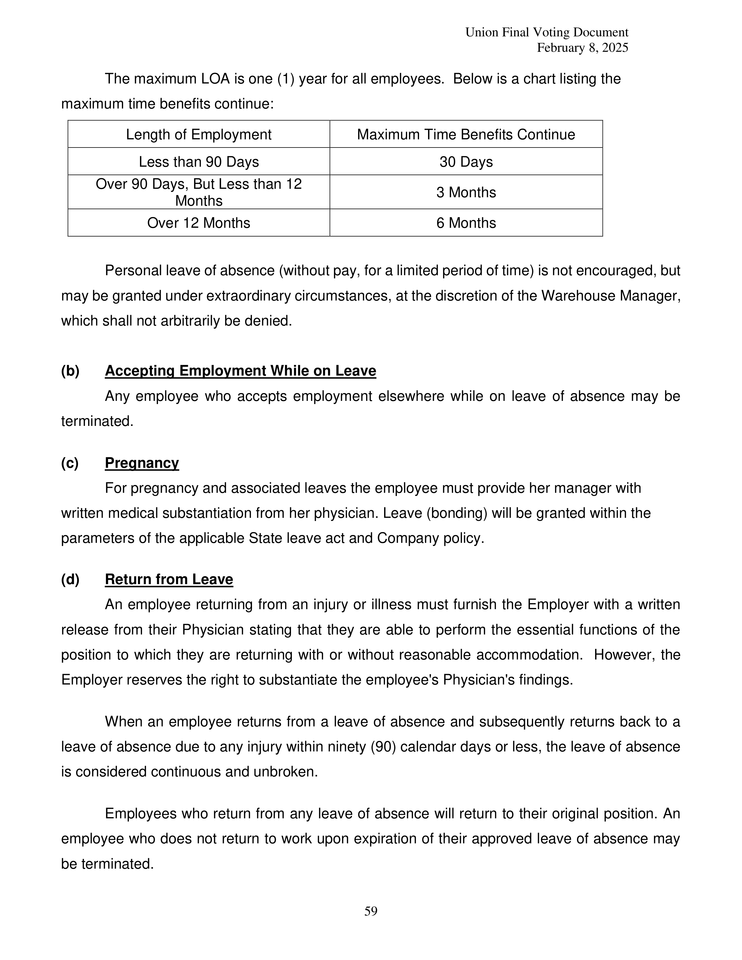 Costco Wholesale Teamsters Agreement — page 59