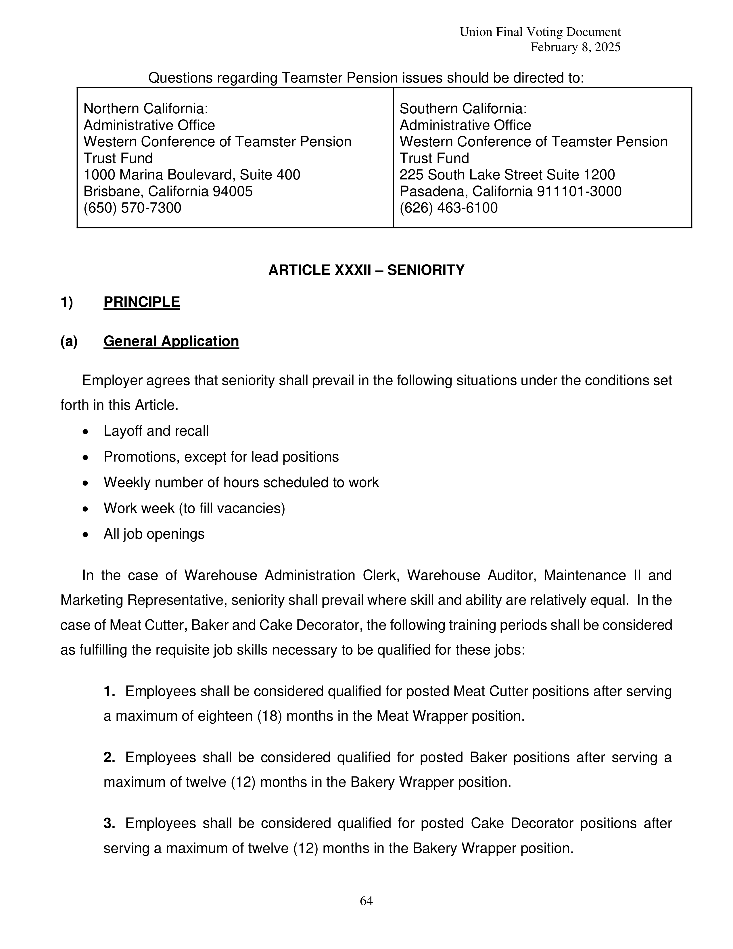 Costco Wholesale Teamsters Agreement — page 64