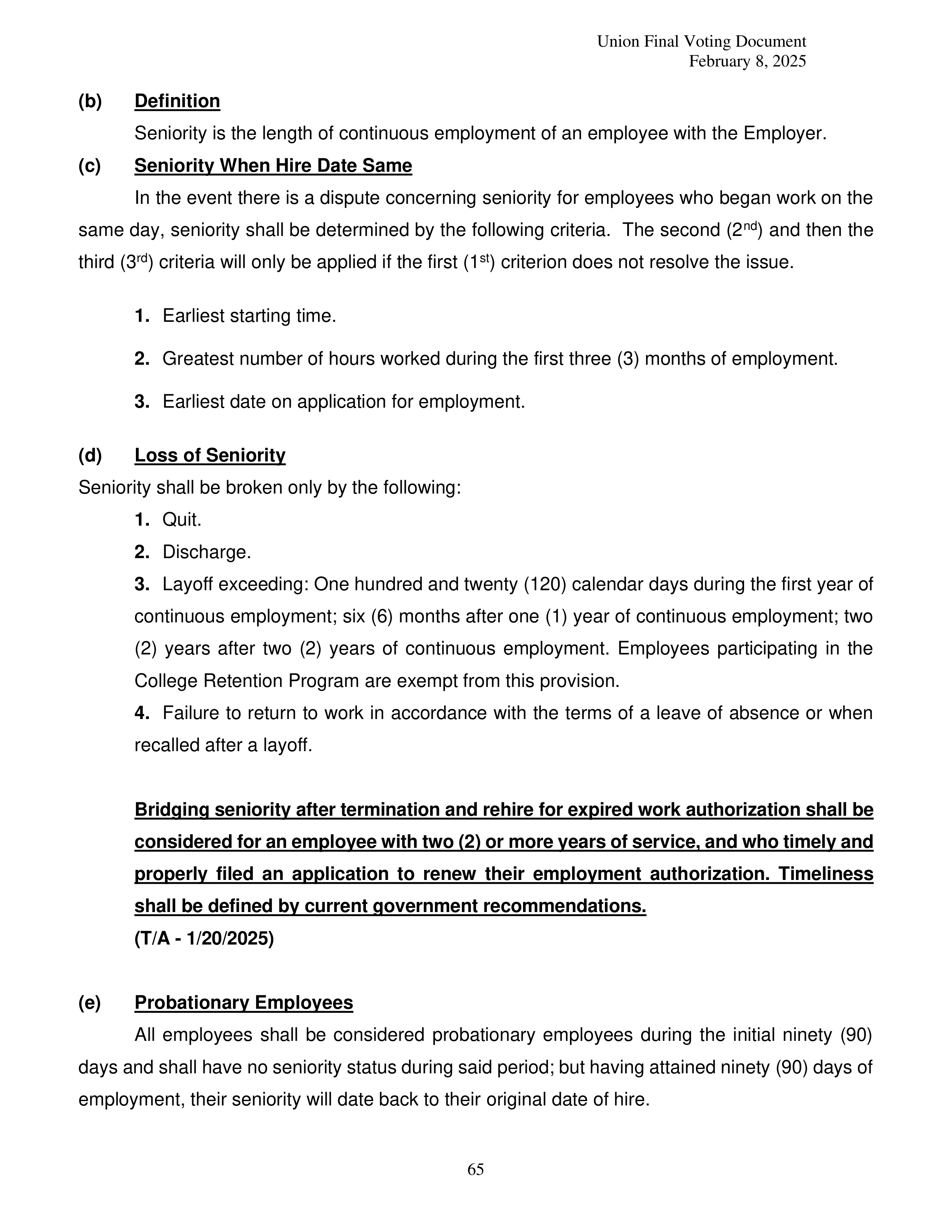 Costco Wholesale Teamsters Agreement — page 65