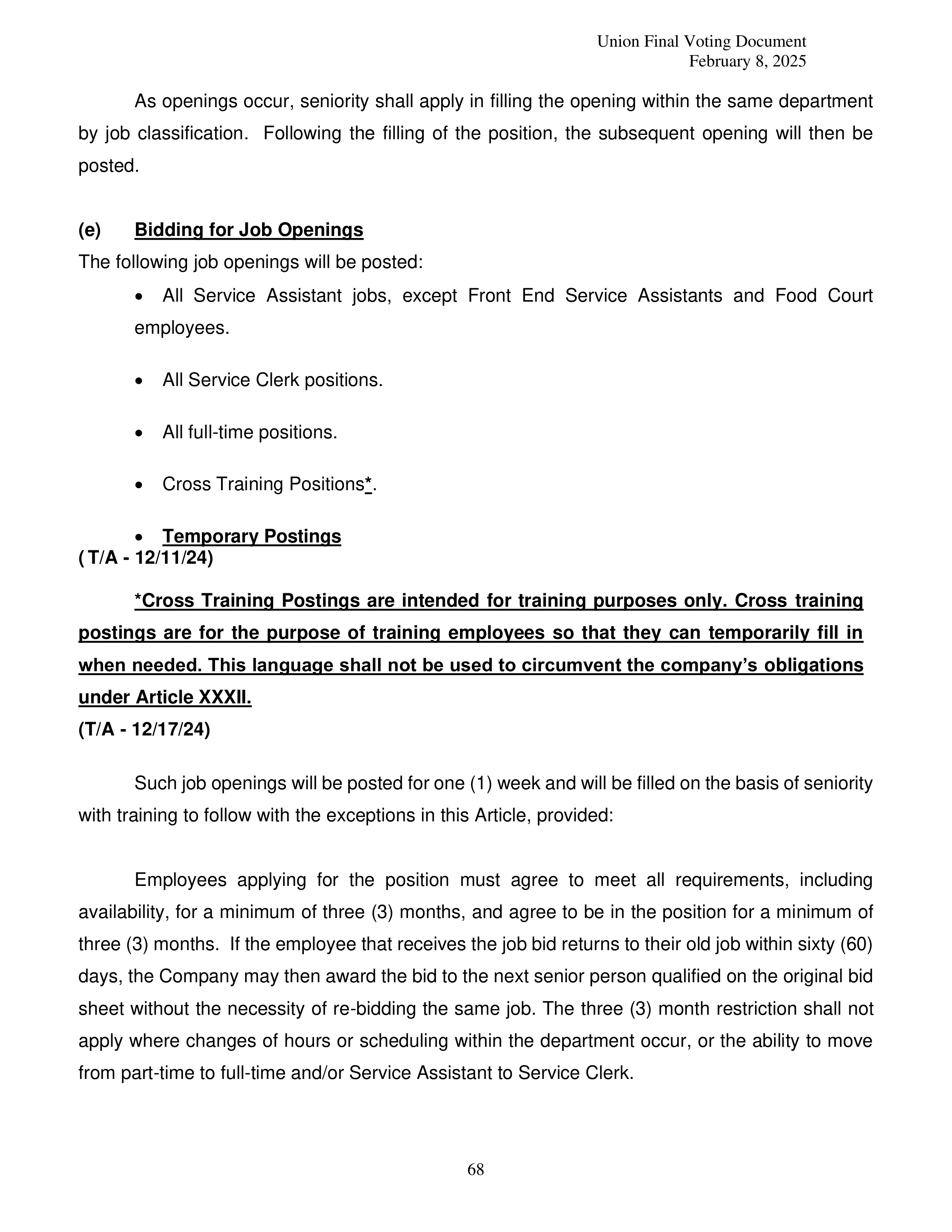 Costco Wholesale Teamsters Agreement — page 68