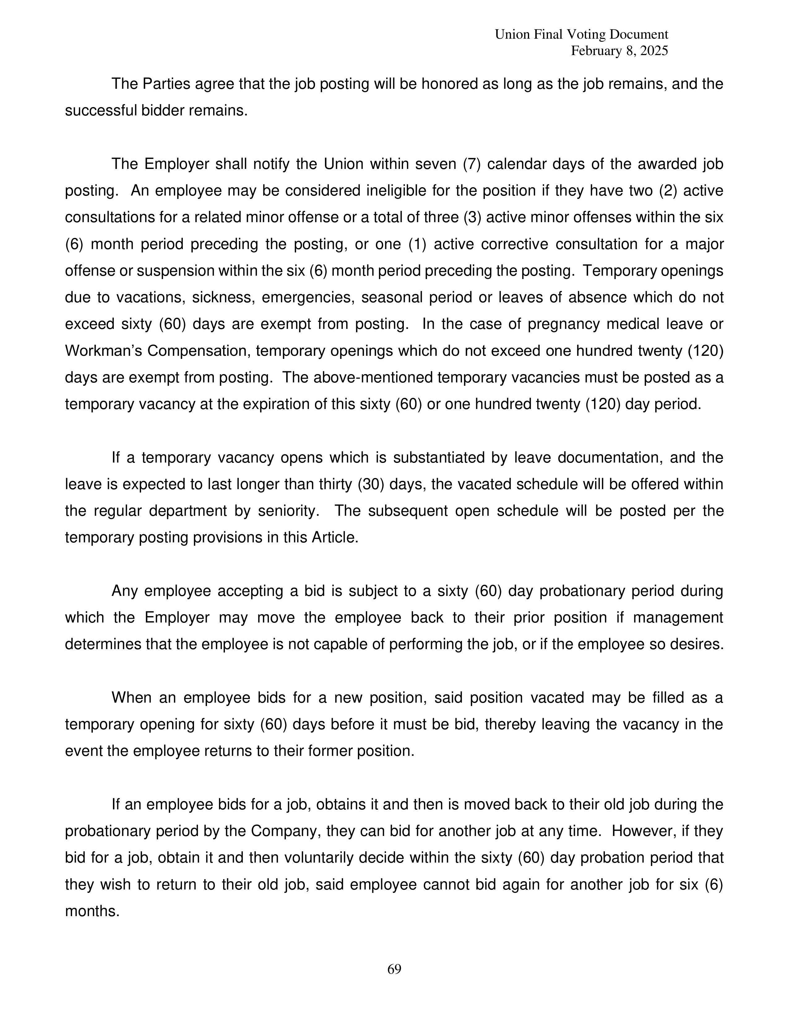 Costco Wholesale Teamsters Agreement — page 69