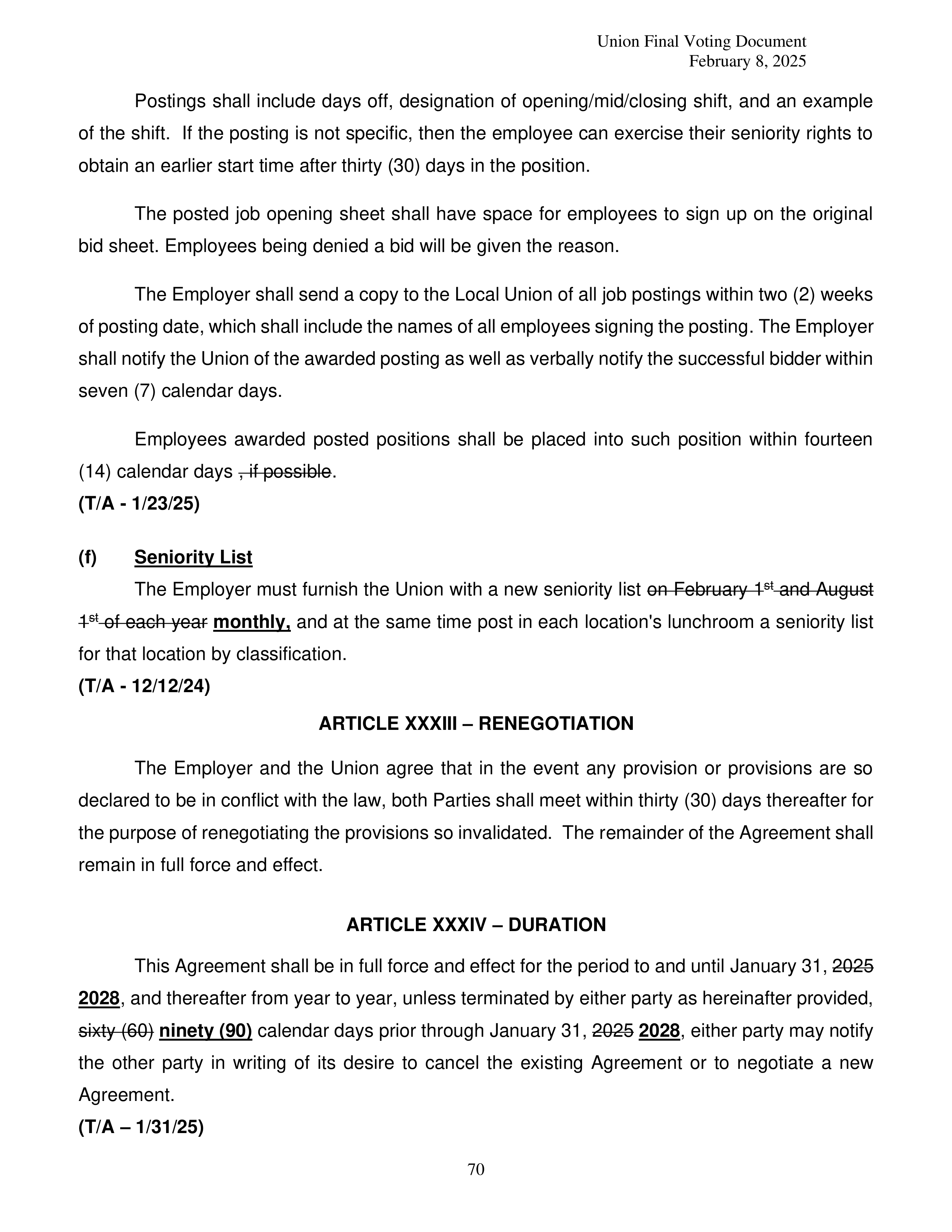 Costco Wholesale Teamsters Agreement — page 70