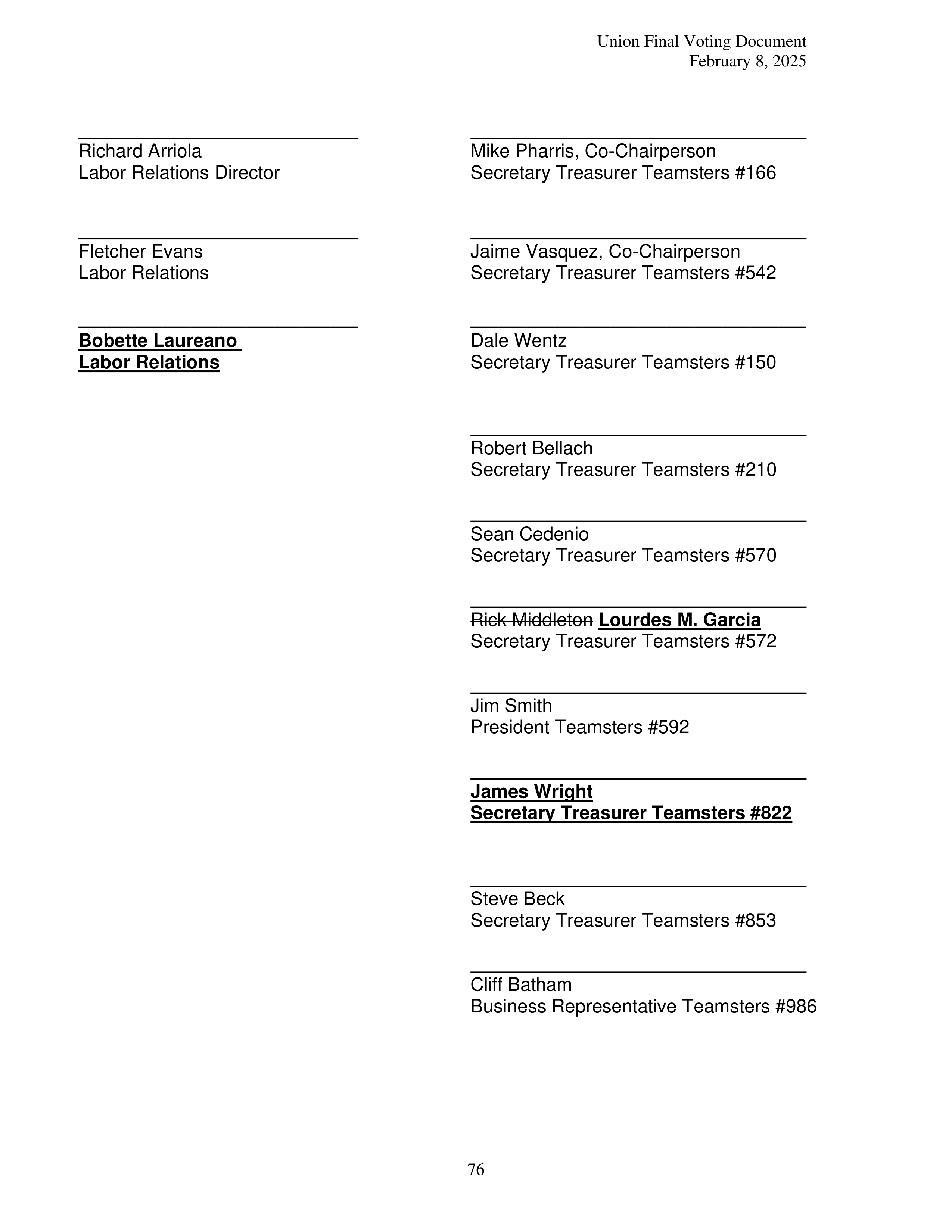 Costco Wholesale Teamsters Agreement — page 76