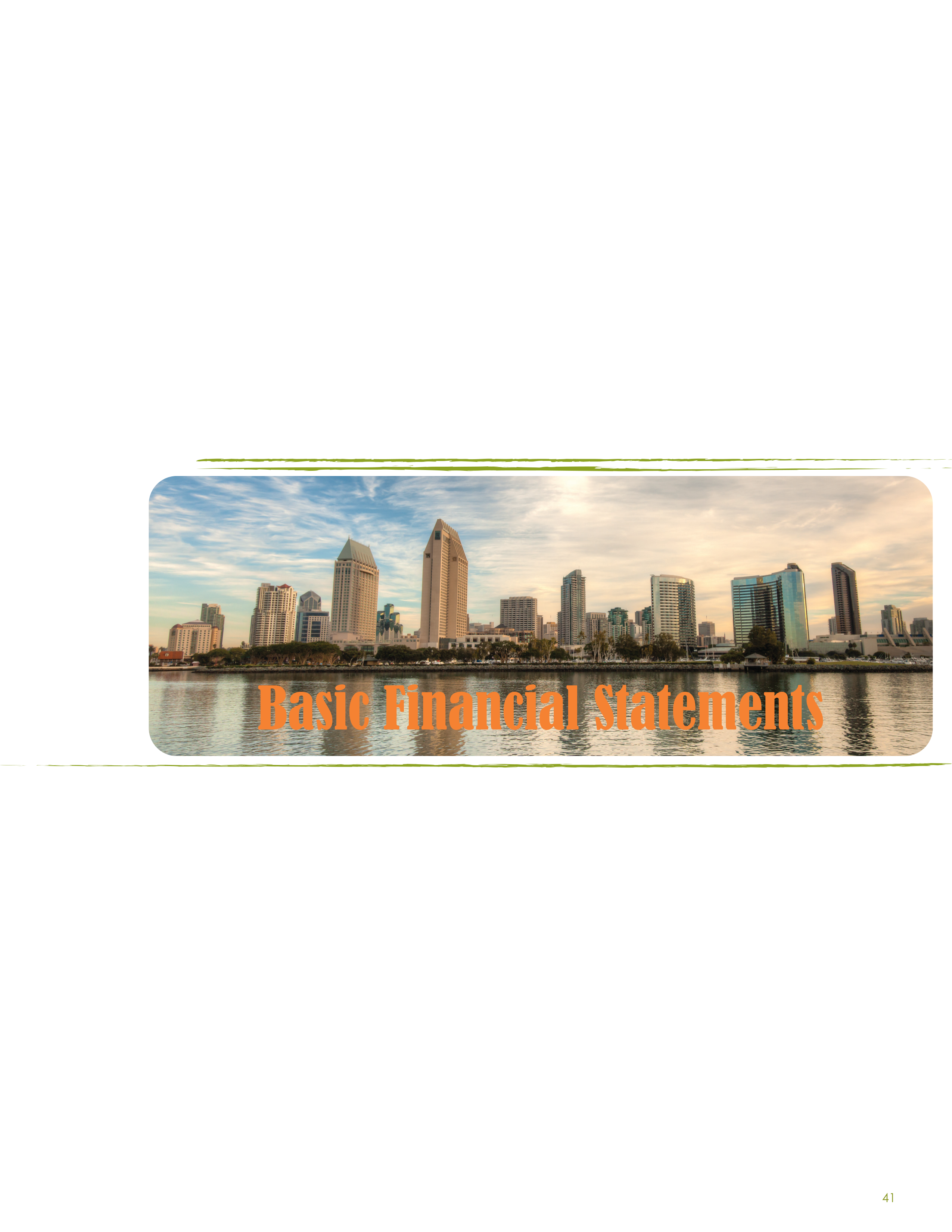 County of San Diego Financial Statements — page 1