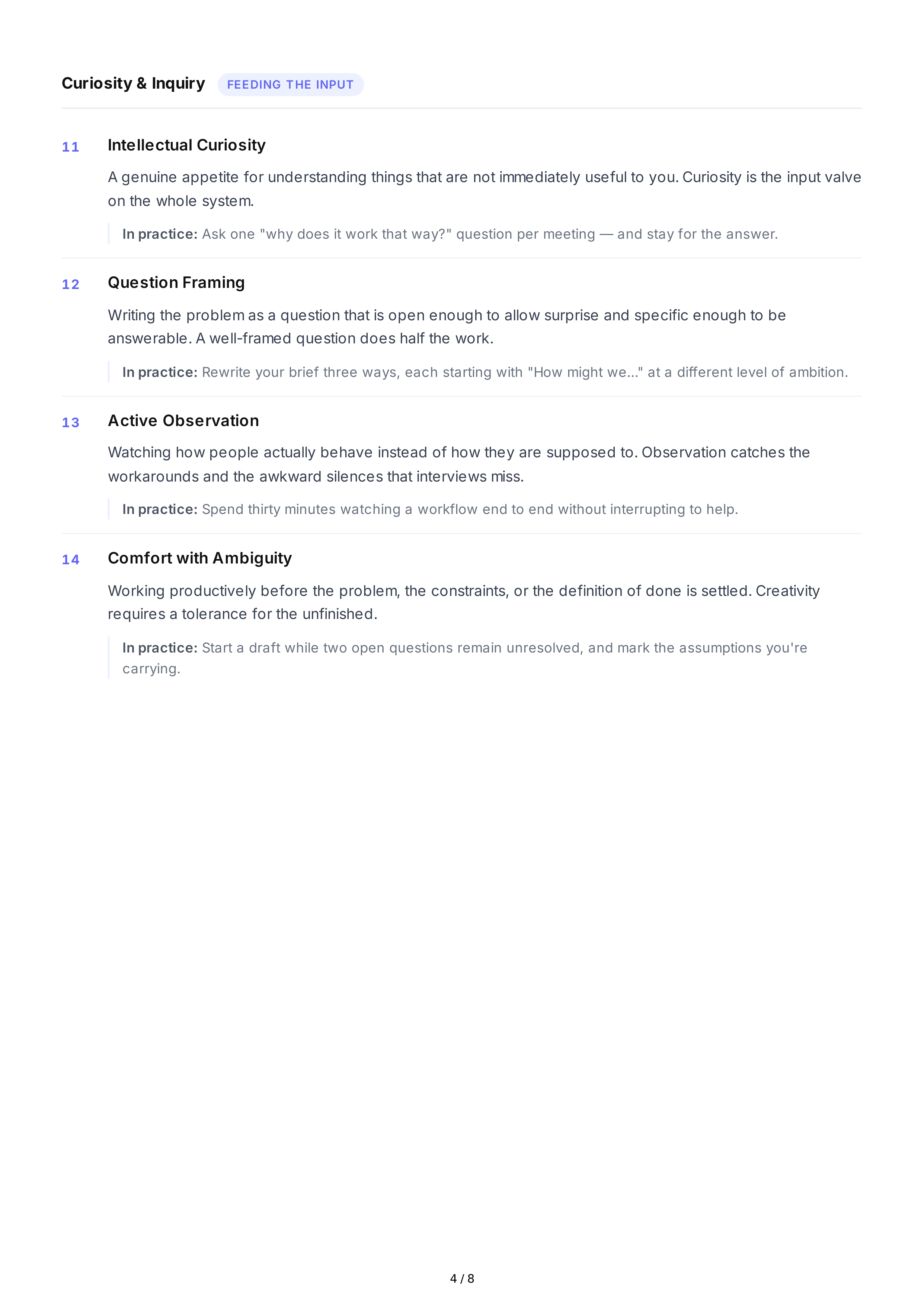 Creative Thinking Soft Skills — page 4